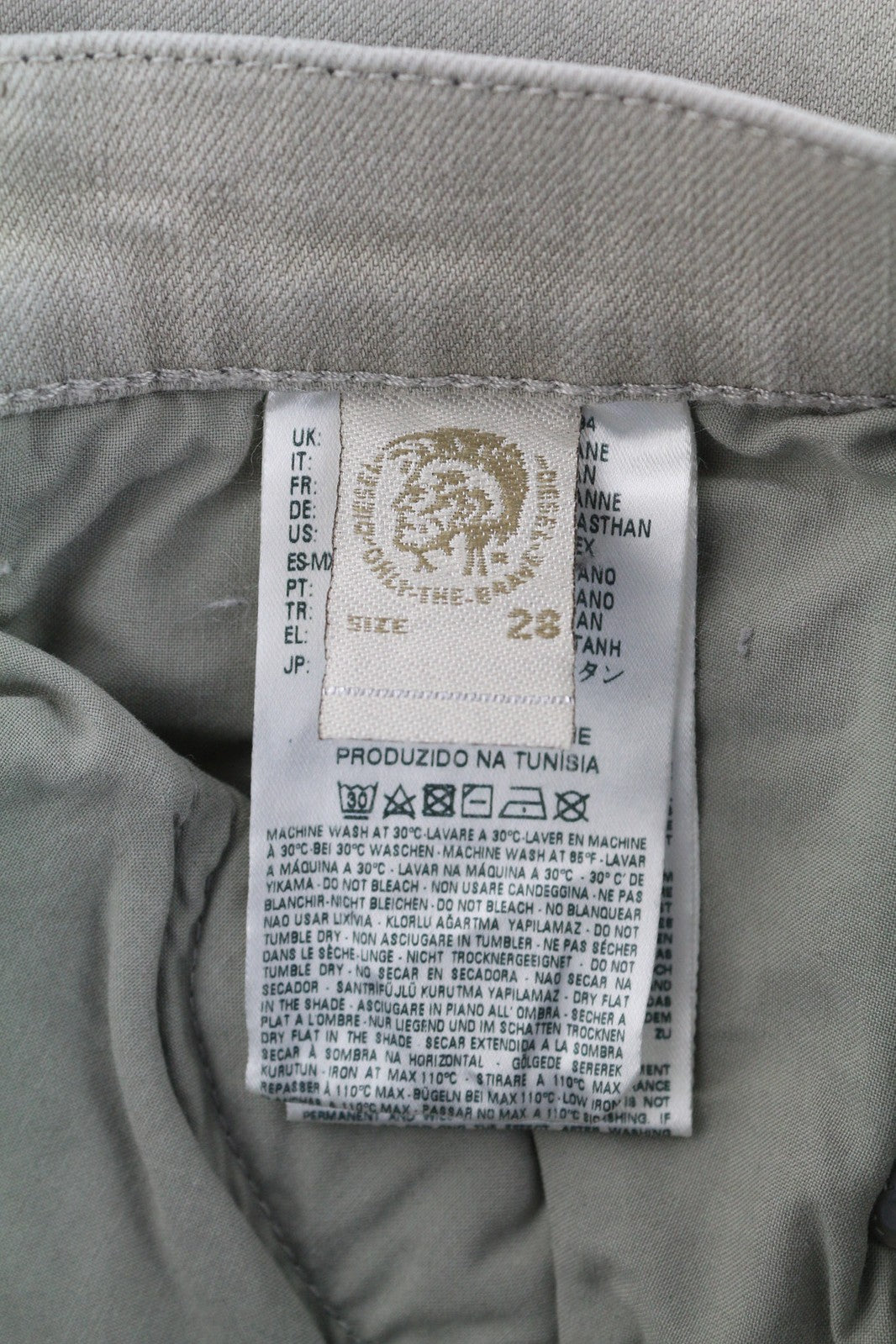 DIESEL D.N.A Belthy 0676M Women Jeans W28/L32 Slim Straight Grey Stretch RRP€180