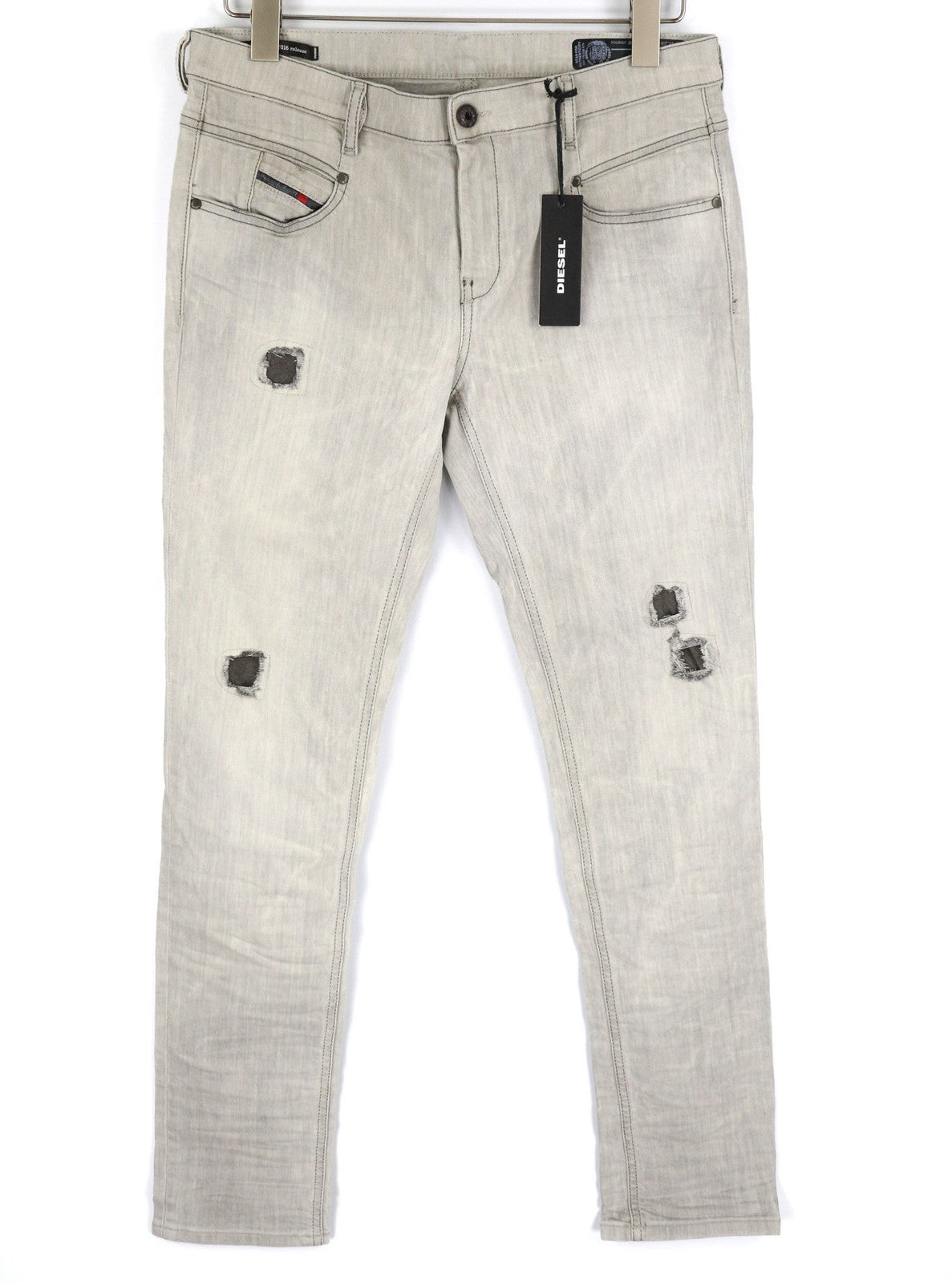 DIESEL D.N.A Belthy 0676M Women Jeans W28/L32 Slim Straight Grey Stretch RRP€180