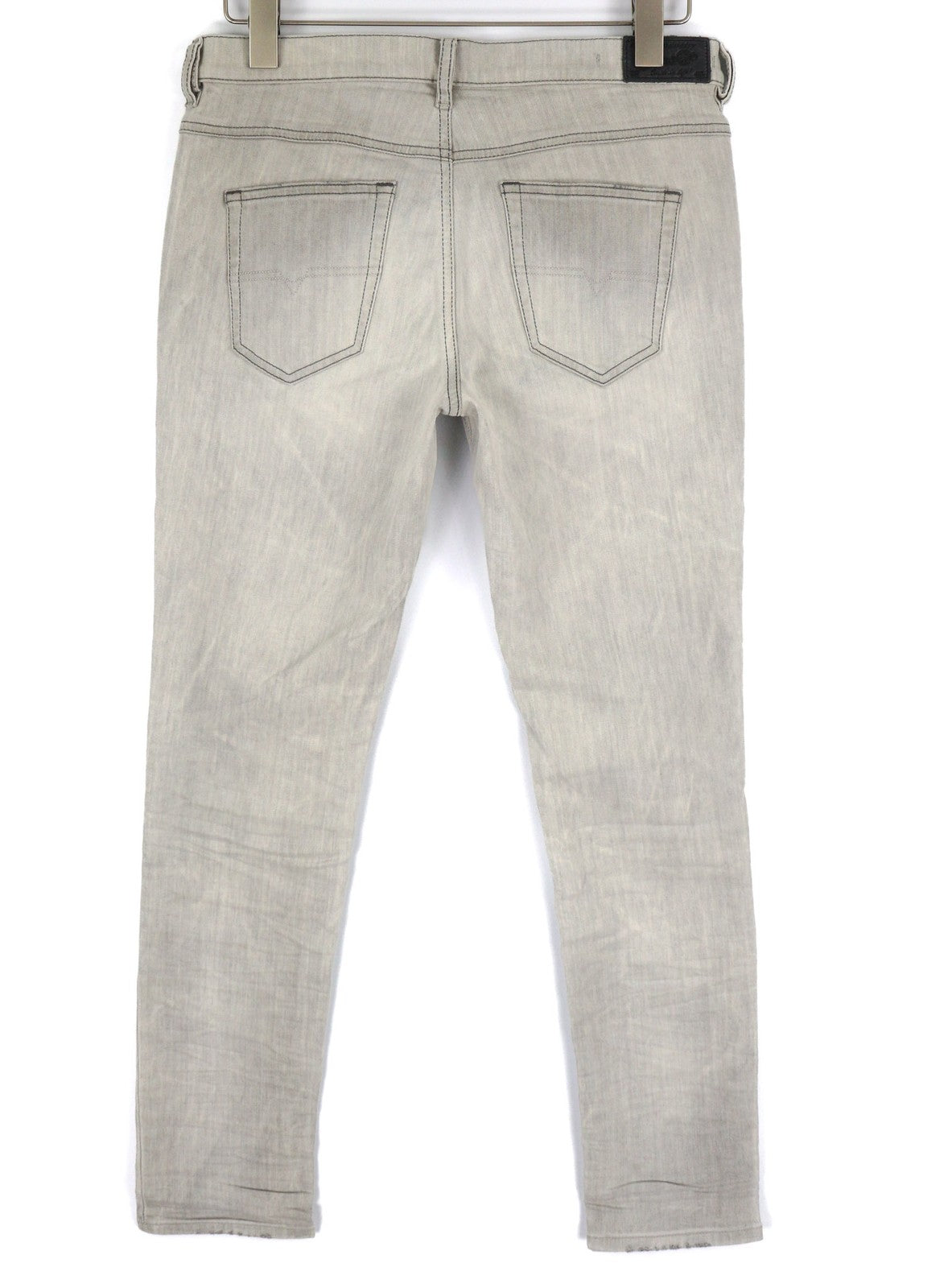 DIESEL D.N.A Belthy 0676M Women Jeans W28/L32 Slim Straight Grey Stretch RRP€180