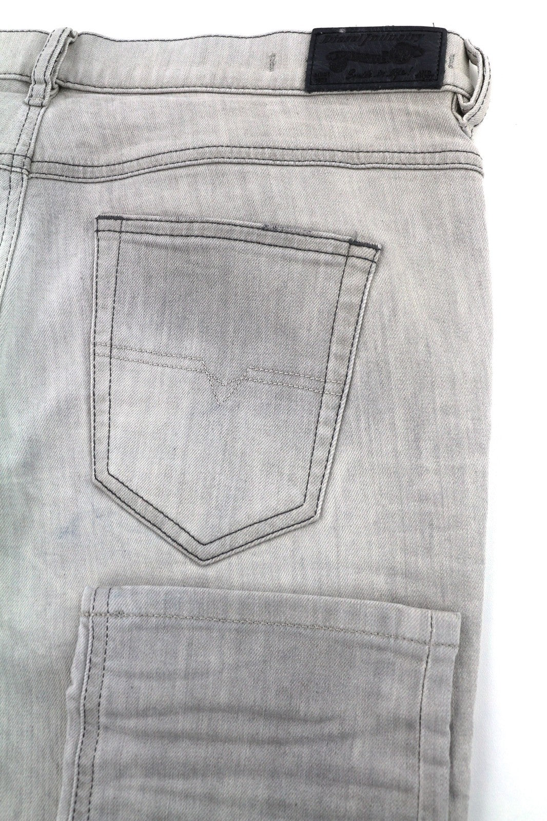 DIESEL D.N.A Belthy 0676M Women Jeans W28/L32 Slim Straight Grey Stretch RRP€180