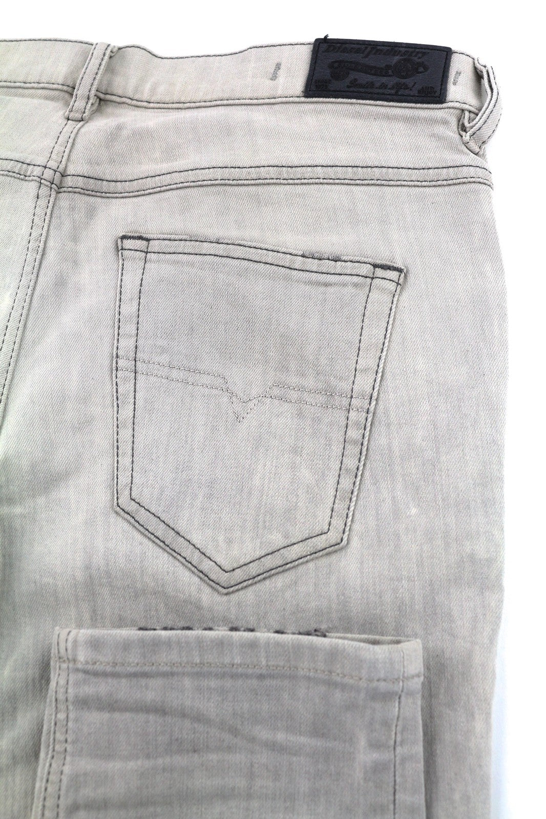 DIESEL D.N.A Belthy 0676M Women Jeans W27/L32 Slim Straight Grey Stretch RRP€180