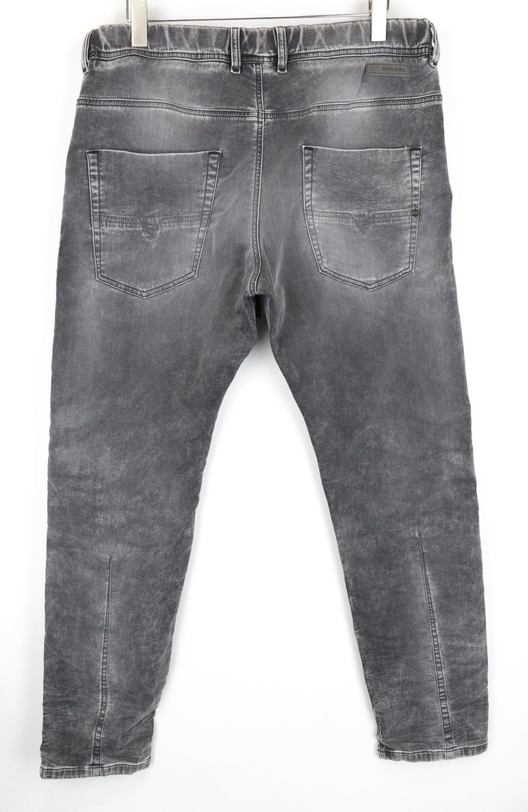 DIESEL Krooley-NE 0855B vyriškos pilkos sportinės kelnės jogg fit W38 Slim Carrot tamprės 