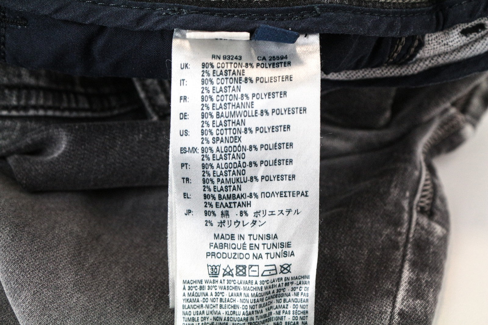 DIESEL Krooley-NE 0855B vyriškos pilkos sportinės kelnės jogg fit W38 Slim Carrot tamprės 