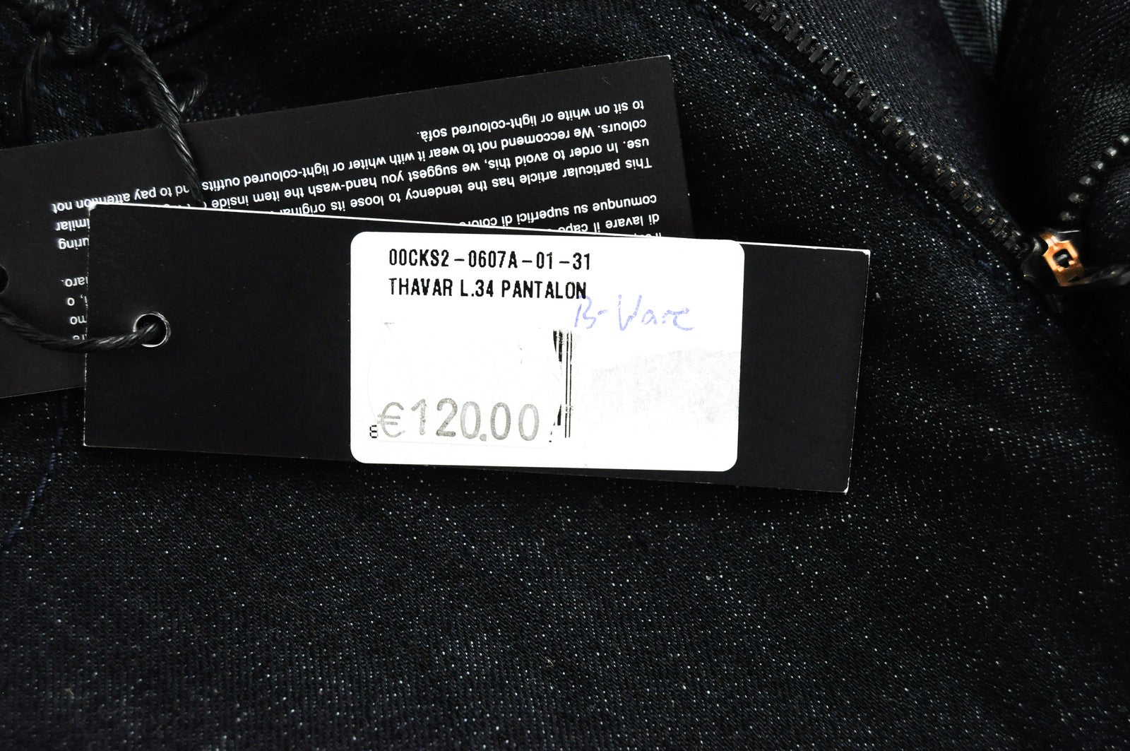 DIESEL Thavar 0607A Men's Jeans W31/L34 Slim  Blue Cotton Stretchy Denim