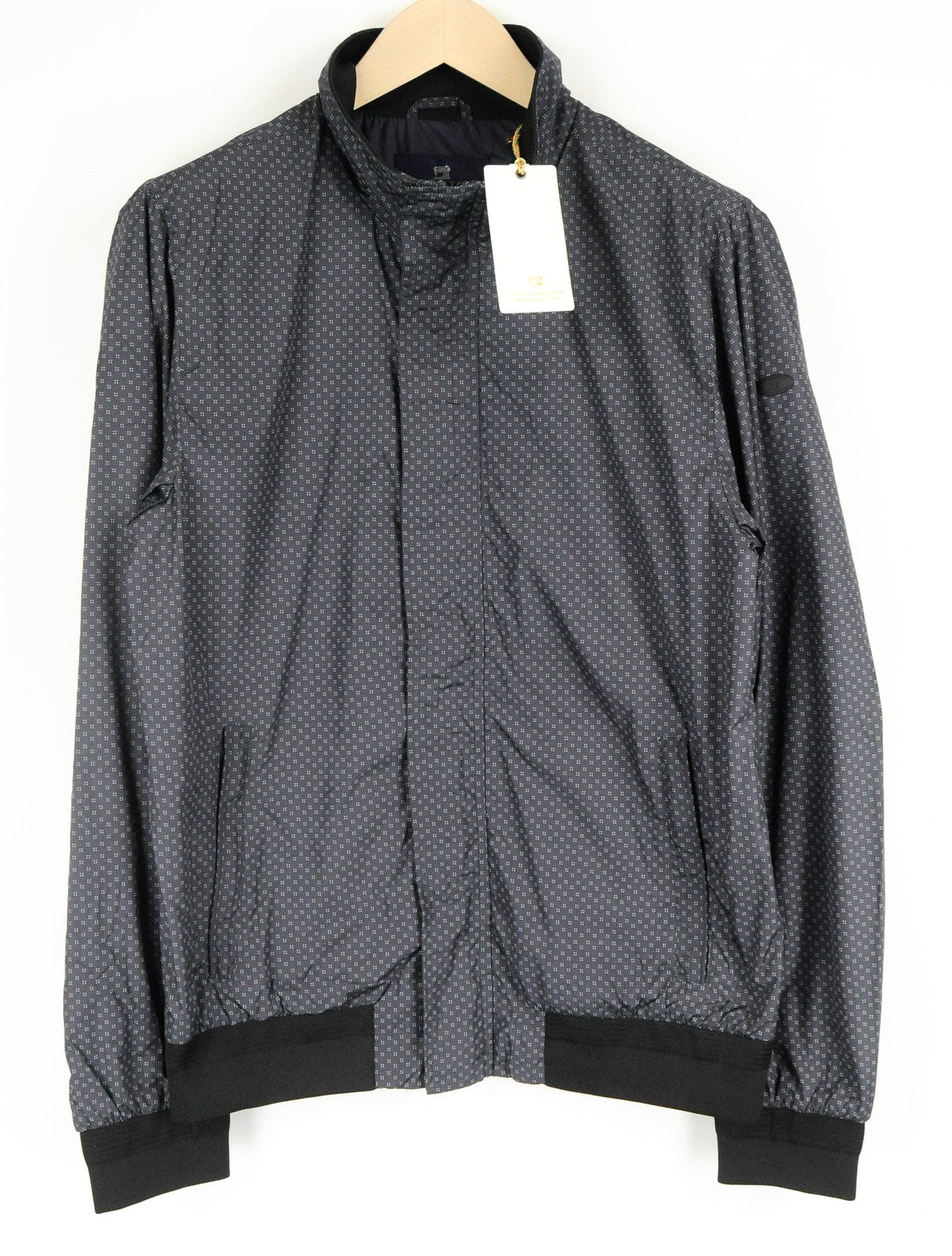 SCOTCH &amp; SODA vyriška striukė L dydžio, pilka, lengva, užtrauktuku, trumpa, aukšta apykakle 