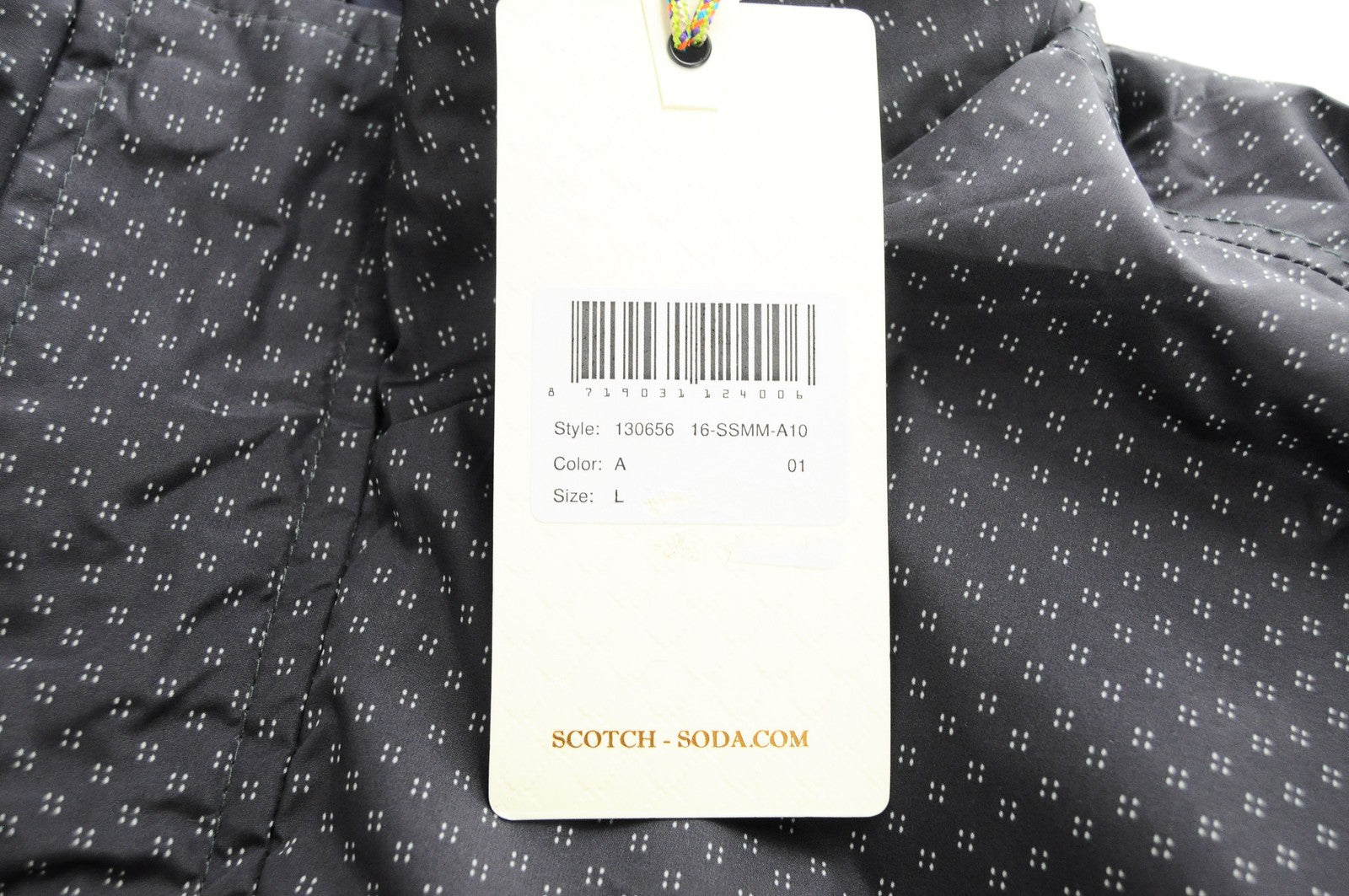 SCOTCH &amp; SODA vyriška striukė L dydžio, pilka, lengva, užtrauktuku, trumpa, aukšta apykakle 