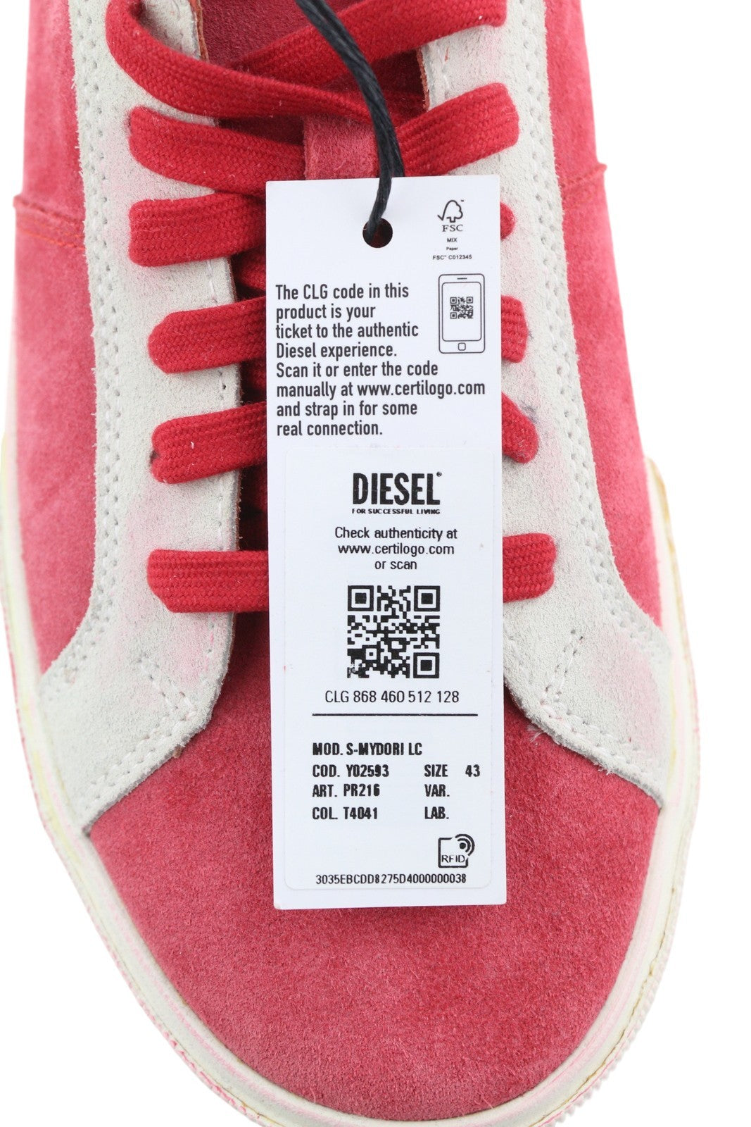 DIESEL S-Mydori LC vyriški sportbačiai, raudoni, zomšiniai, odiniai, migdolų spalvos, žemakulniai, RRP 200 € 