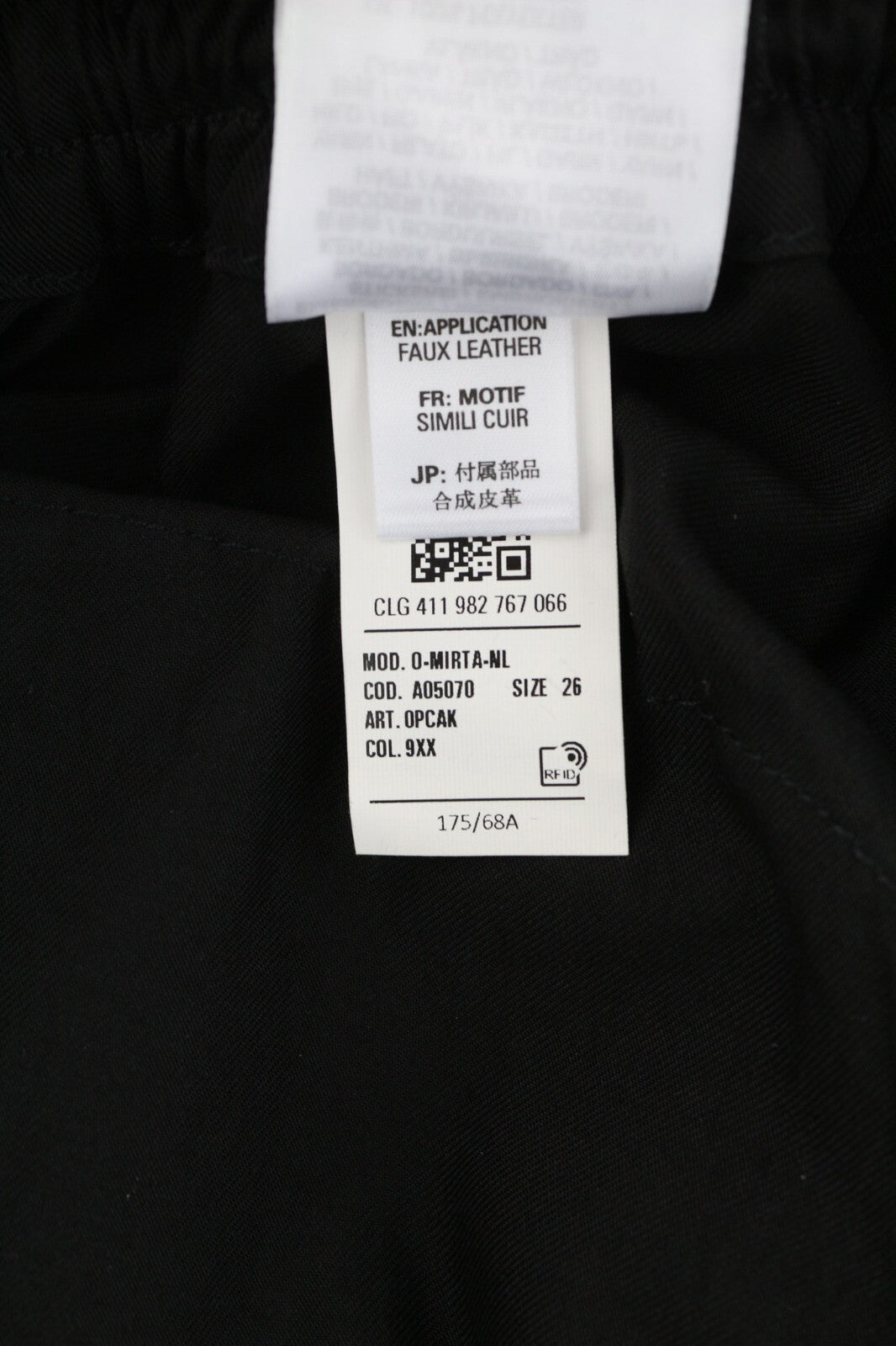 DIESEL O-Mirta-NL moteriškas sijonas, W26, juodas, su tampria juosmens kišene, užtrauktuku, RRP275