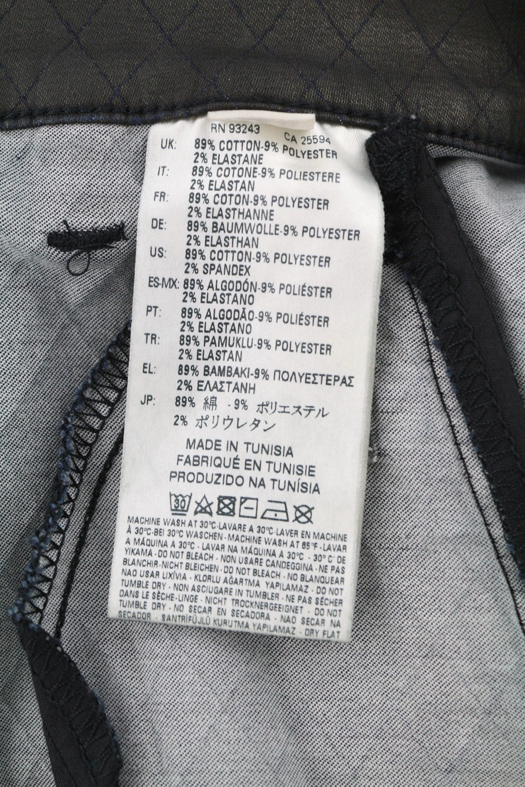 DIESEL De-Frank moteriškas sijonas W27 juodas su užtrauktukais ir siuvinėtomis kišenėmis 