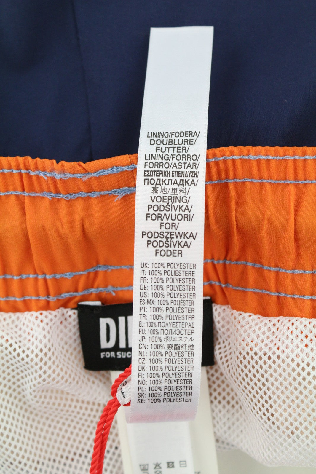 DIESEL BMBX-Wave-YK Mens Swimwear 2XL Beach Boxer Shorts Elastic Waist RRP€75