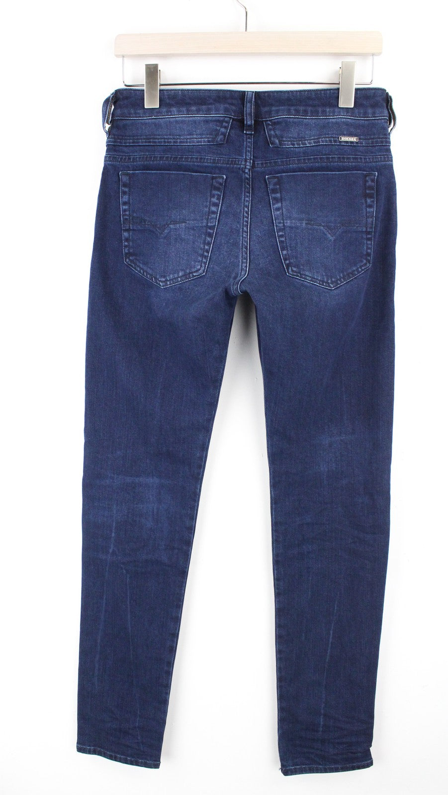 DIESEL D-Bazer 083AT vyriški džinsai W29/L34 mėlyni, skalbti, siaurėjantys, tamprūs, džinsinio audinio 