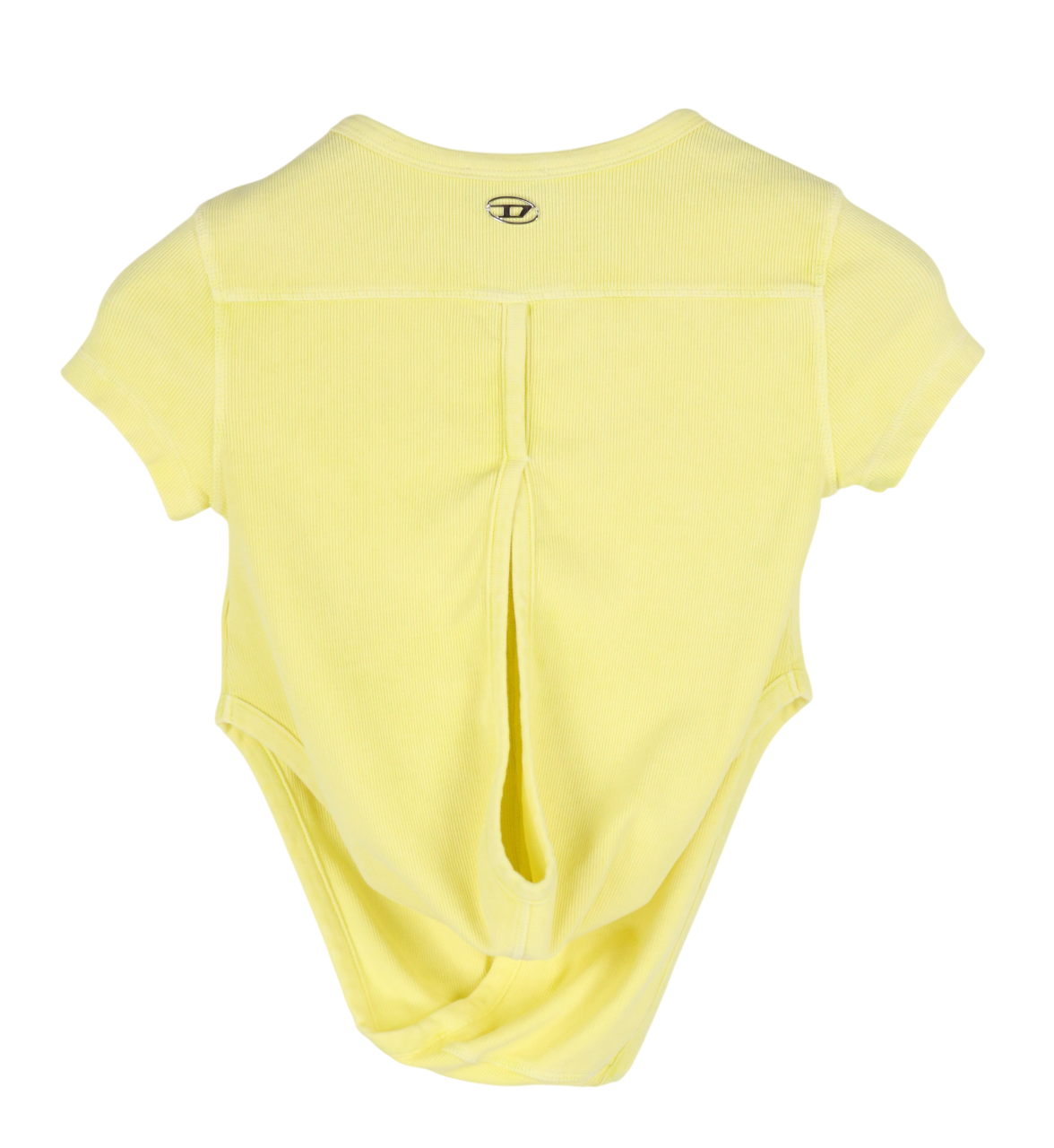 DIESEL T-Holdy moteriški marškinėliai su diržu S, geltoni, sagomis užsegami, apvali apykaklė, rekomenduojama kaina – 300 €