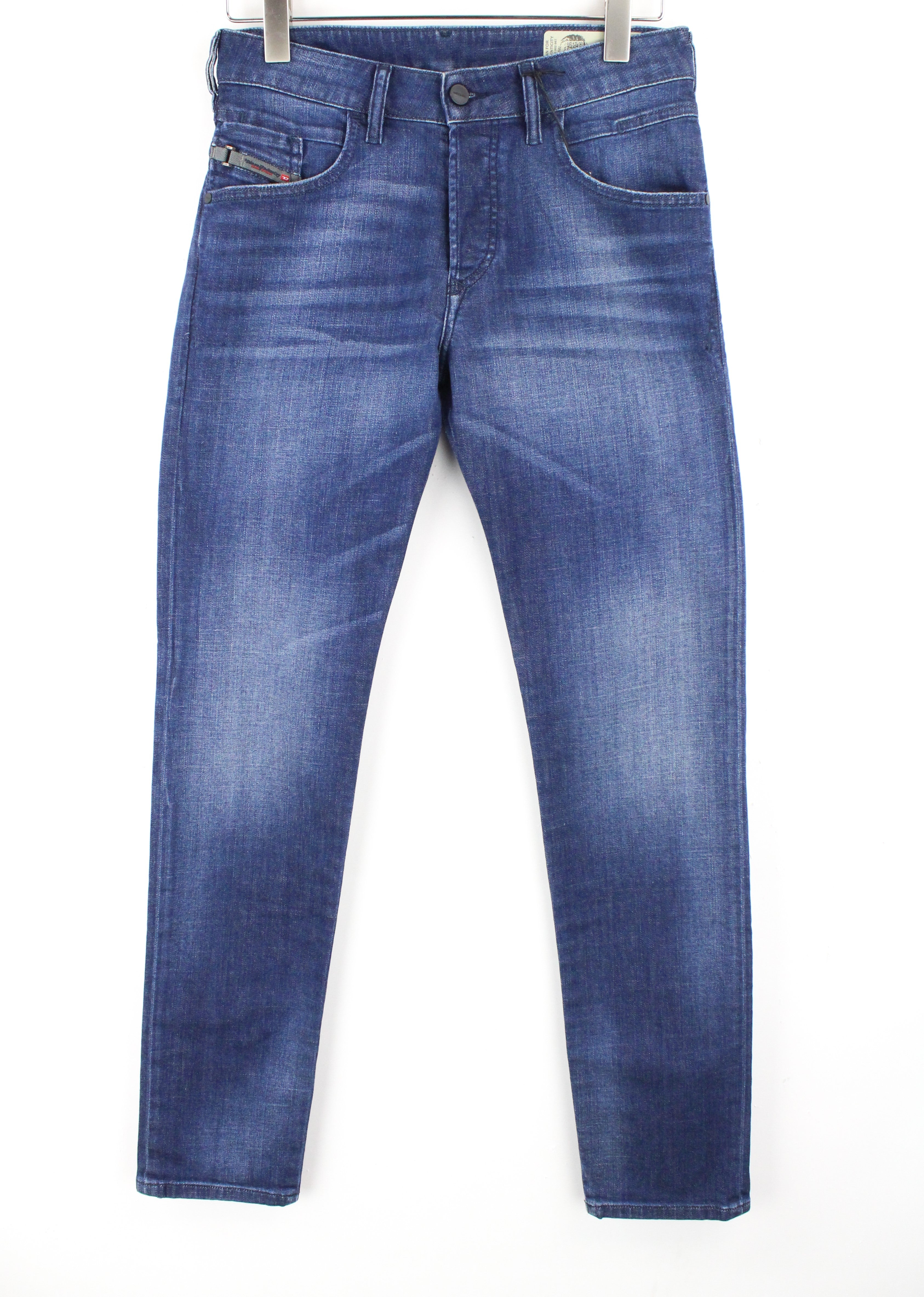 DIESEL D-Bazer 084GR vyriški džinsai W27/L32 siaurėjantys, tamprūs, medvilniniai, mėlyni, džinsinio audinio 