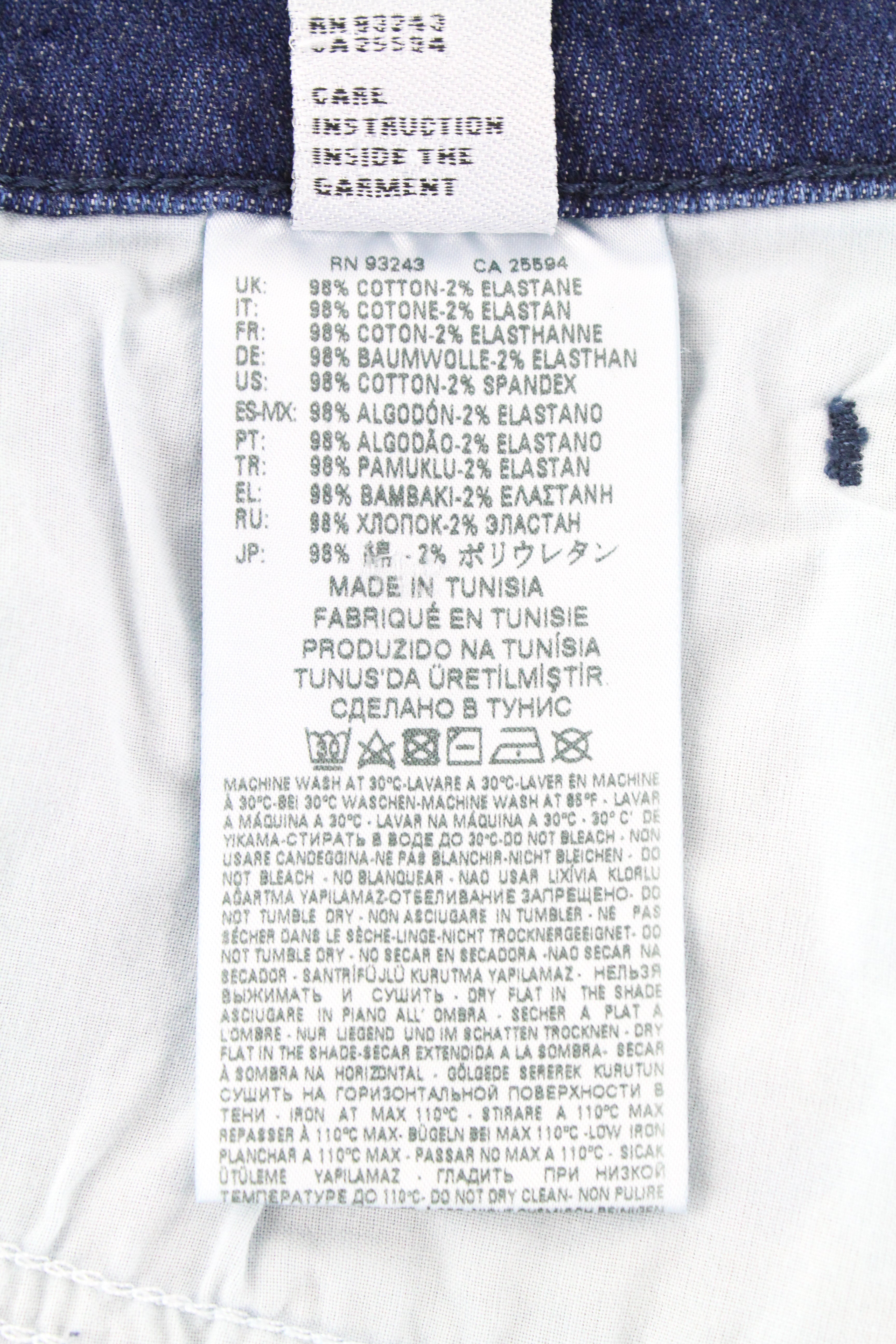 DIESEL D-Bazer 084GR vyriški džinsai W27/L32 siaurėjantys, tamprūs, medvilniniai, mėlyni, džinsinio audinio 