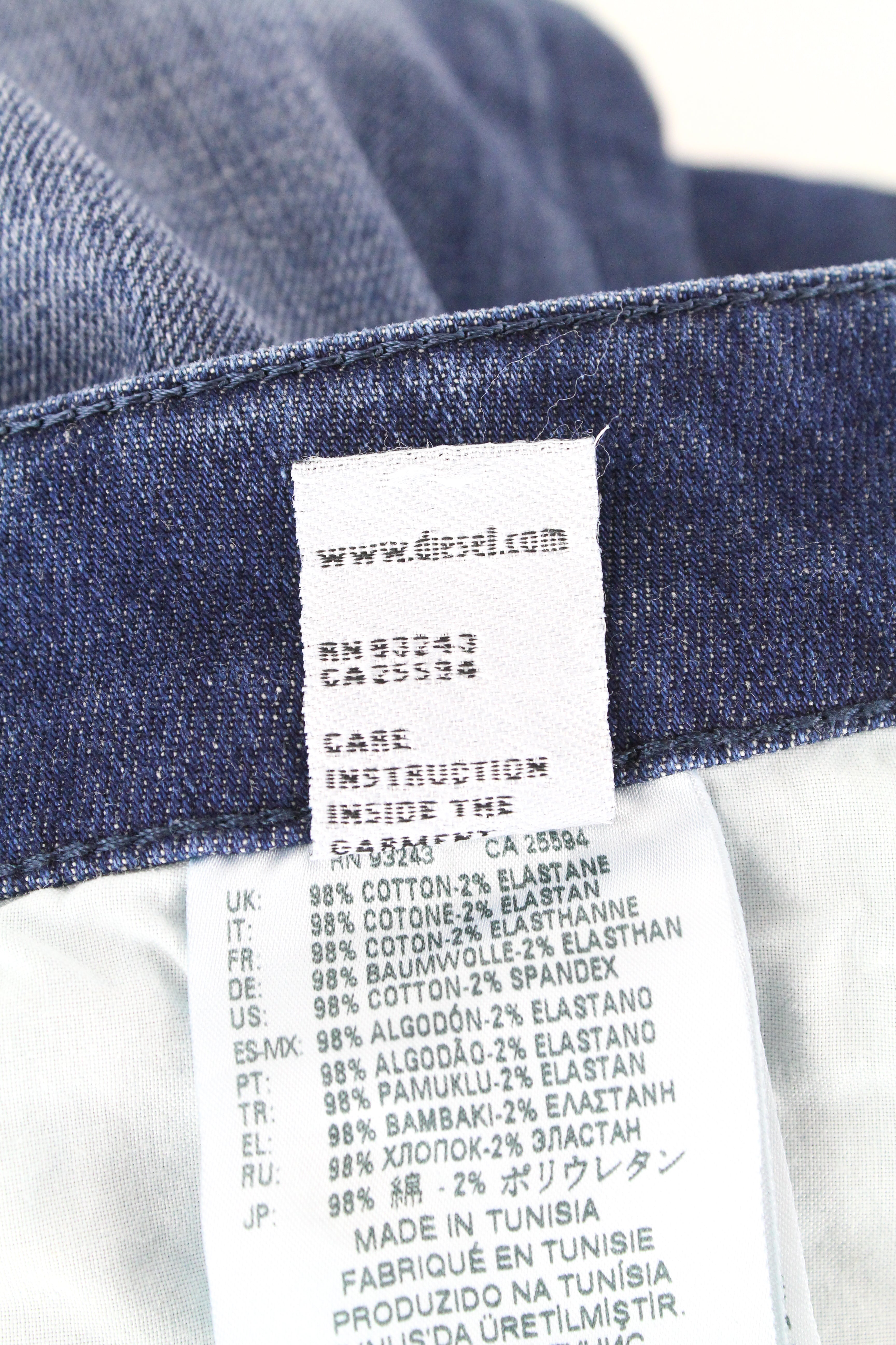 DIESEL D-Bazer 084GR vyriški džinsai W29/L32 mėlyni, siaurėjantys, kasdieniams poreikiams 