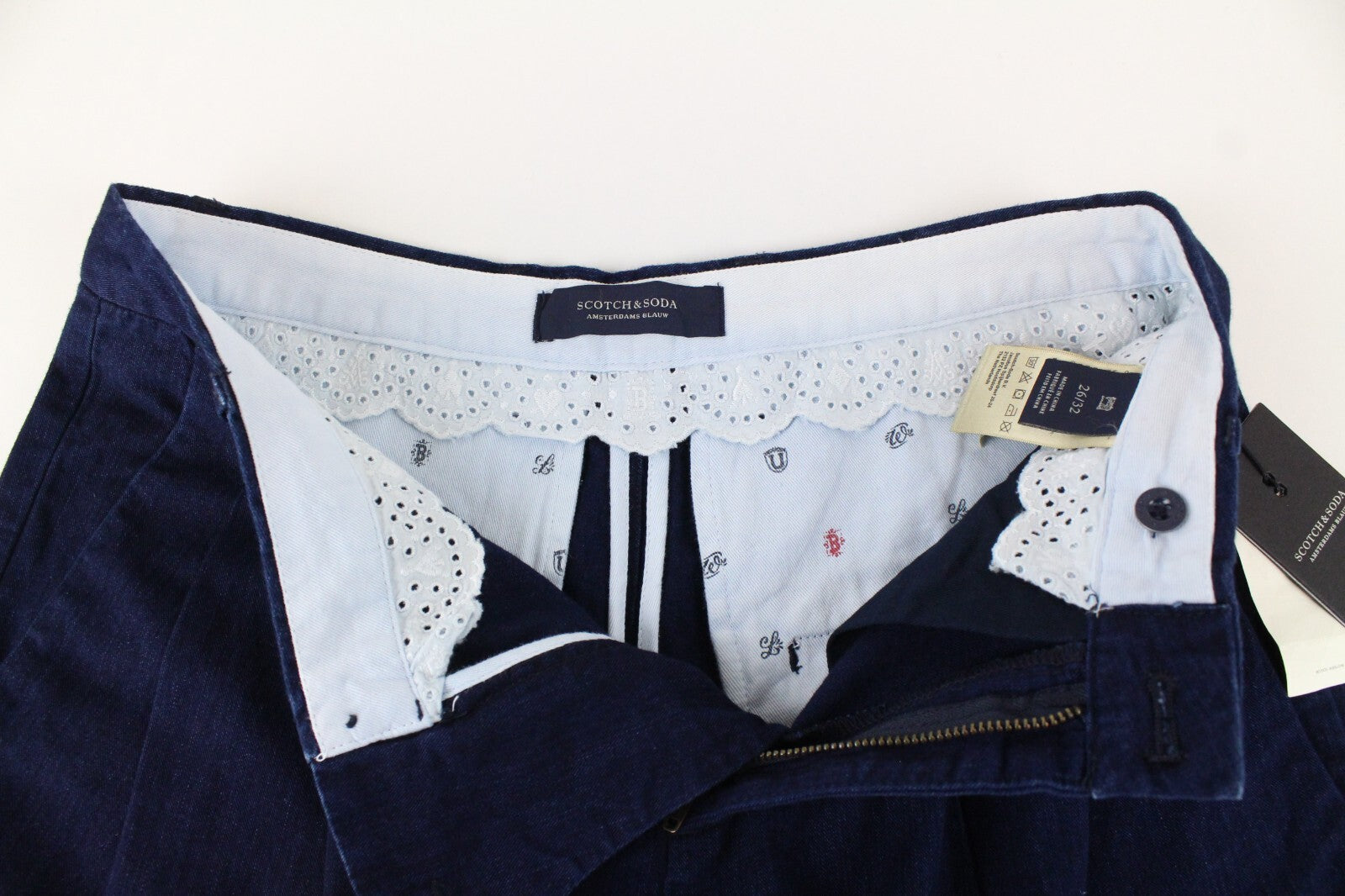 SCOTCH & SODA Women Jeans W26/L32 Loose Fit Blue Cotton Denim Casual