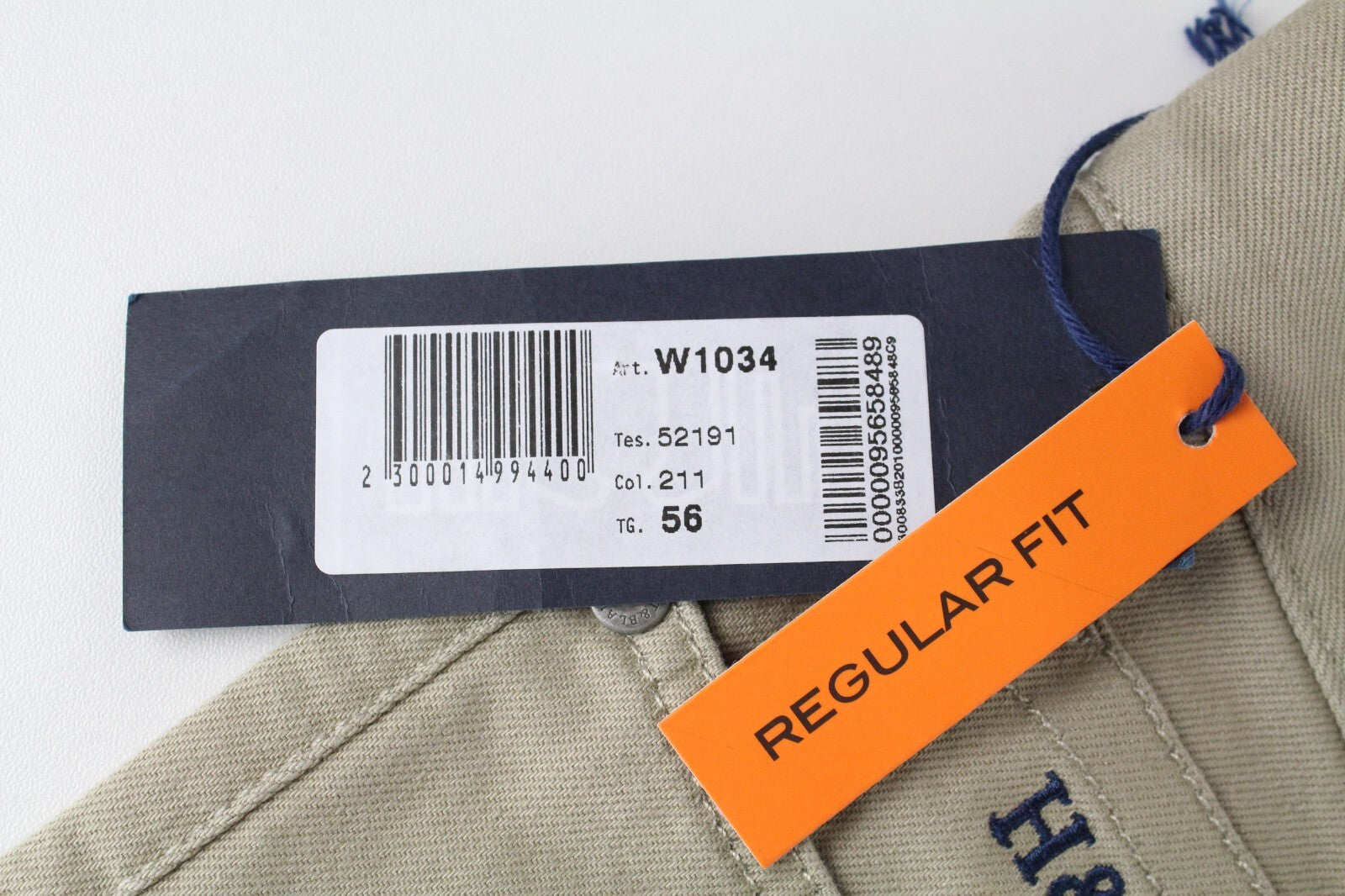 HARMONT & BLAINE Men's Regular Fit Trousers 56 Jean Style Stretch Cotton