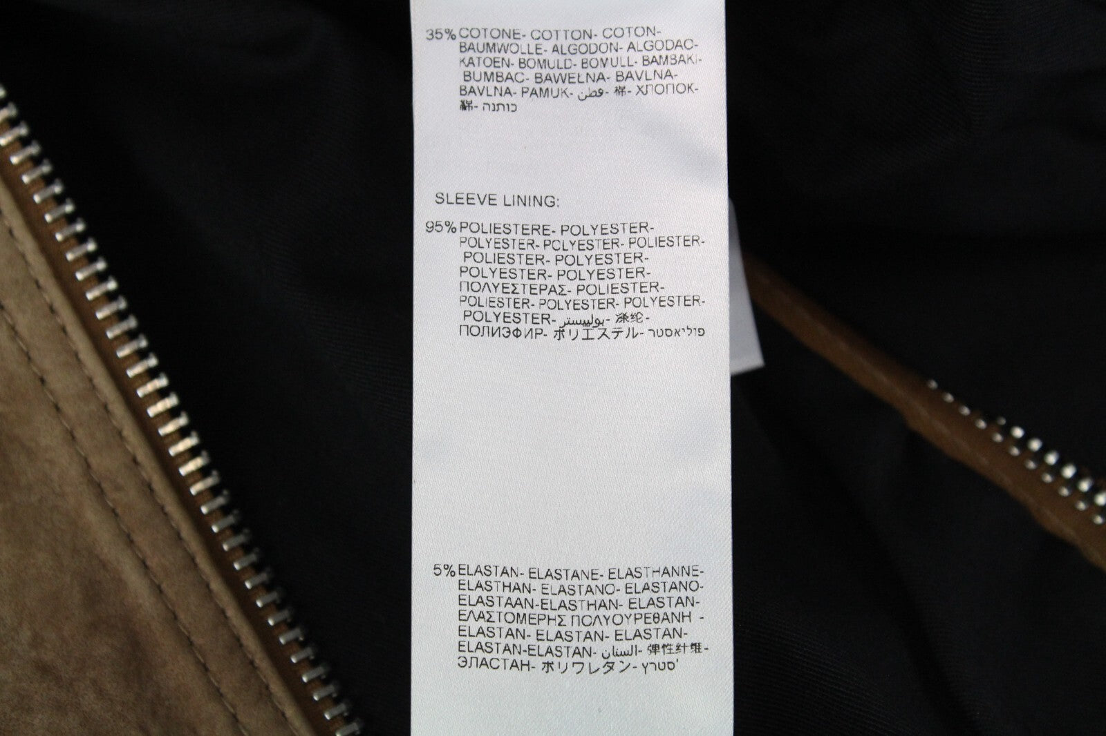 REPLAY moteriška ruda zomšinė avikailio striukė XS ilgomis rankovėmis su užtrauktuku ir pamušalu 