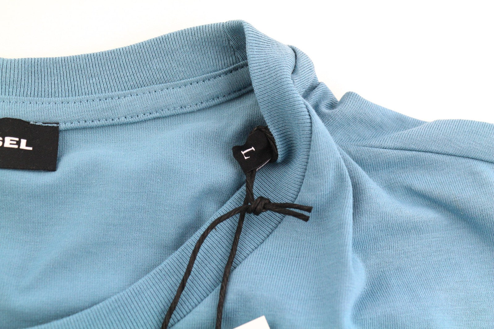 DIESEL T-Diegos-K30 vyriški marškinėliai su trumpomis rankovėmis, apvalia kaklo iškirpte, laisvalaikio, mėlyni 