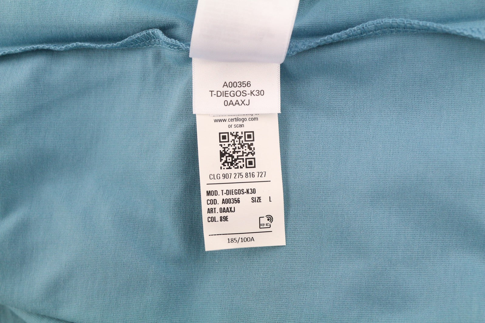 DIESEL T-Diegos-K30 vyriški marškinėliai su trumpomis rankovėmis, apvalia kaklo iškirpte, laisvalaikio, mėlyni 