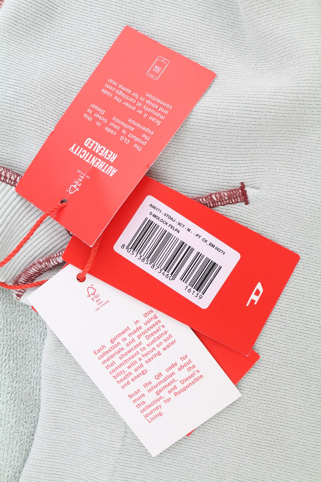 DIESEL S-Molock vyriškas džemperis, šviesiai pilkas, didelis, kaina M, 195 € 