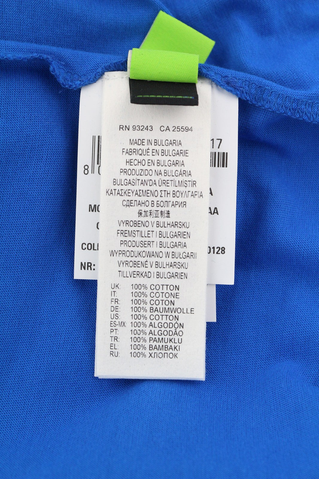 DIESEL T-Diegos-E2 vyriški marškinėliai su trumpomis rankovėmis, apvalia kaklo iškirpte, trikotažo logotipu, laisvalaikio mėlyna spalva, L dydžio 