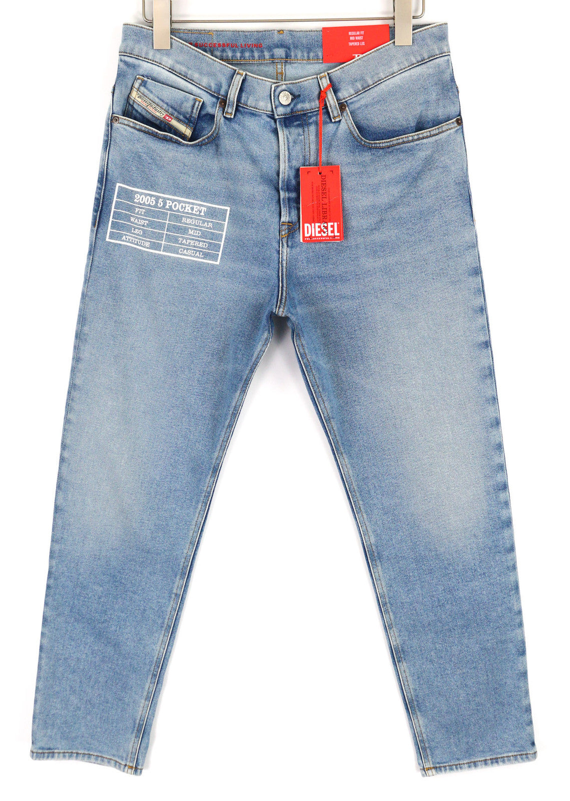 DIESEL 2005 D-Fining 9B92S vyriški džinsai W32/L32 įprasti vidutinio juosmens siaurėjantys RRP160 