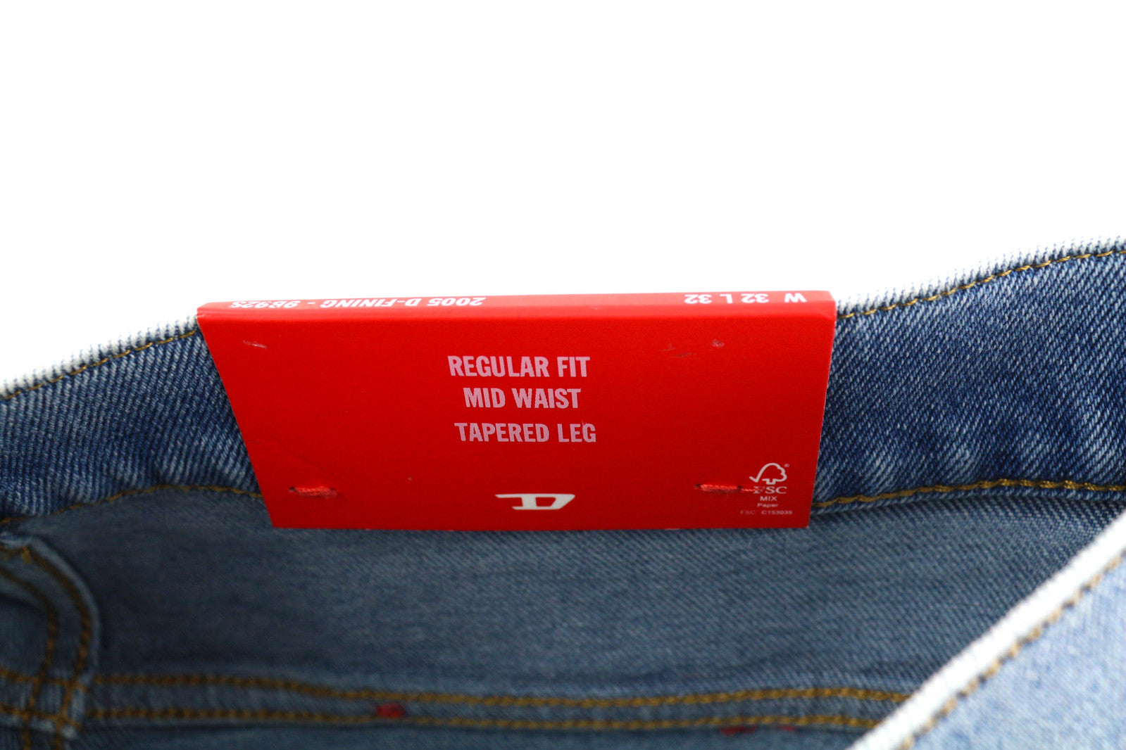 DIESEL 2005 D-Fining 9B92S vyriški džinsai W32/L32 įprasti vidutinio juosmens siaurėjantys RRP160 