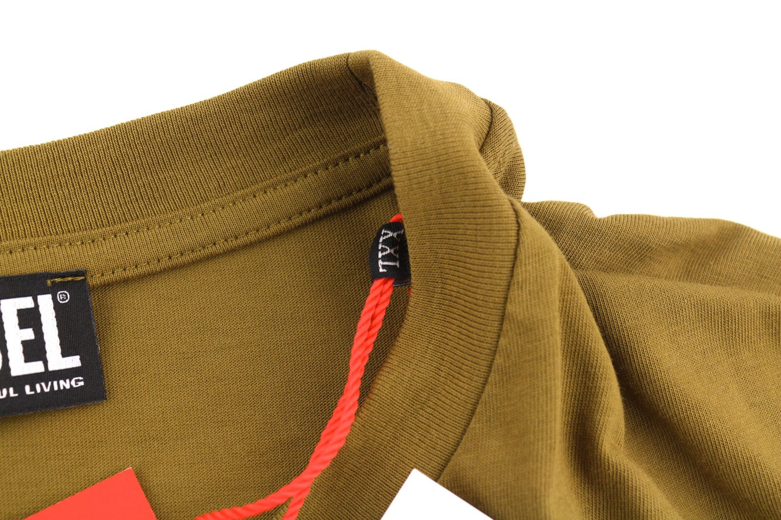 DIESEL T-Diegor-K51 vyriški marškinėliai trumpomis rankovėmis, apvalios iškirptės formos, laisvalaikio stiliaus, trikotažiniai, su logotipu. 