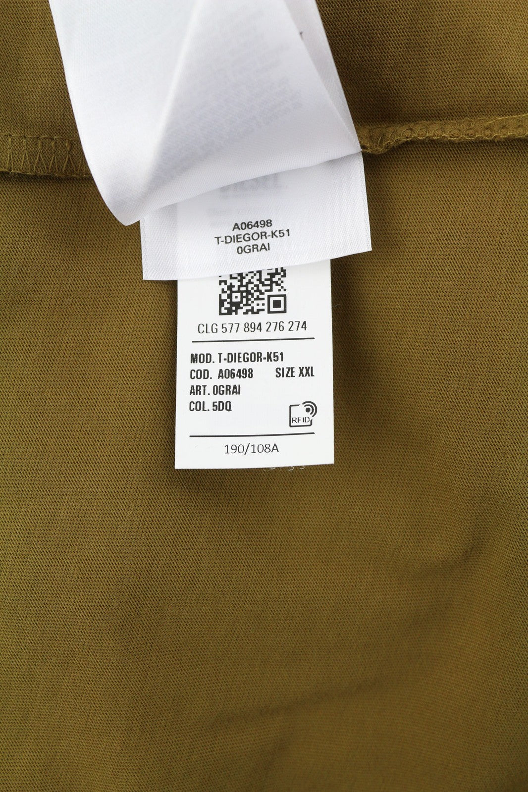 DIESEL T-Diegor-K51 vyriški marškinėliai trumpomis rankovėmis, apvalios iškirptės formos, laisvalaikio stiliaus, trikotažiniai, su logotipu. 