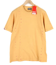 DIESEL T-Just-E25 vyriški marškinėliai su trumpomis rankovėmis, apvalia apykakle, L dydžio, su trikotažiniu logotipu, šviesiu logotipu. RMK 110 €. 