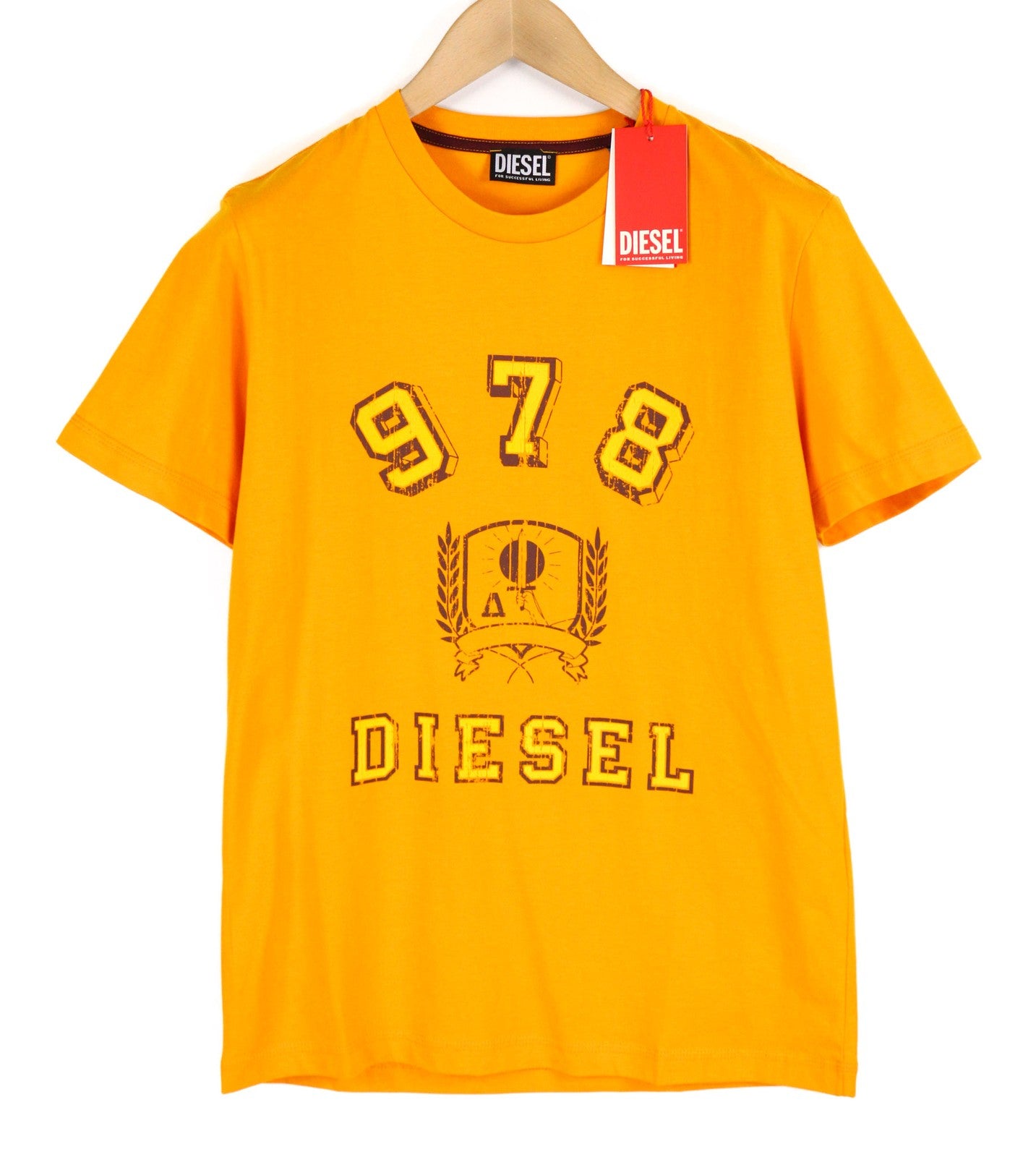 DIESEL T-Diegor-E11 vyriški marškinėliai su trumpomis rankovėmis, apvalia apykakle ir trikotažo logotipu, RRP 70 € 