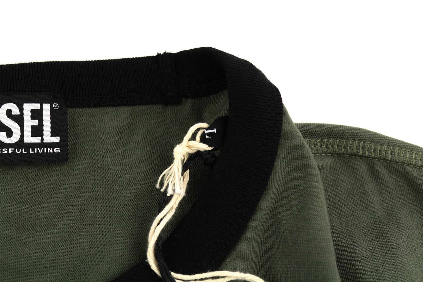 DIESEL T-Diegor-C3 vyriški marškinėliai su trumpomis rankovėmis, apvalia kaklo iškirpte, trikotažo logotipu, tamsiai laisvalaikio stiliaus. 