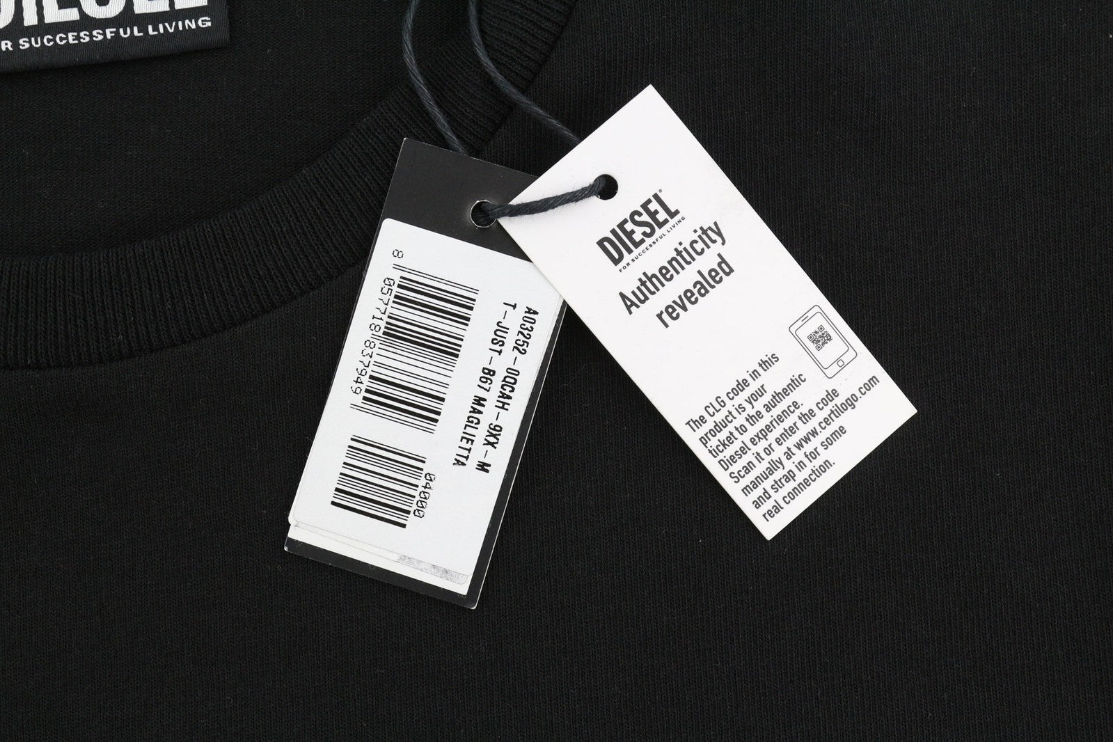 DIESEL T-Just-B67 vyriški marškinėliai M su trumpomis rankovėmis, apvalia kaklo iškirpte, trikotažo logotipu, juodi, laisvalaikio stiliaus 