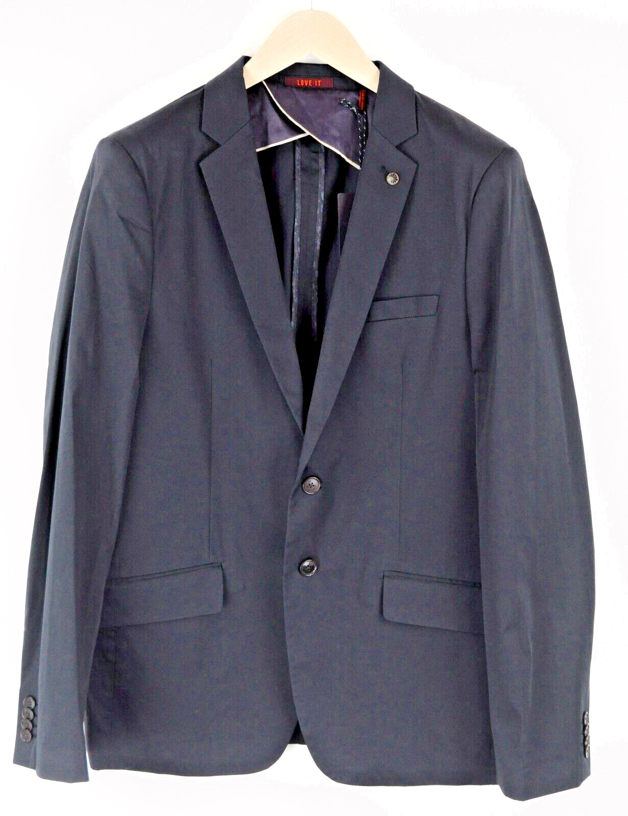 SCOTCH &amp; SODA vyriškas švarkas XL dydžio, tamsiai mėlynas, klasikinis, vienaeilis medvilninis švarkas 