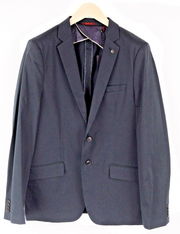 SCOTCH &amp; SODA vyriškas švarkas XL dydžio, tamsiai mėlynas, klasikinis, vienaeilis medvilninis švarkas 