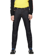 DIESEL Buster 084HN vyriški džinsai W36/L32 siaurėjantys, tamprūs, tamsiai mėlyni, su sagomis 