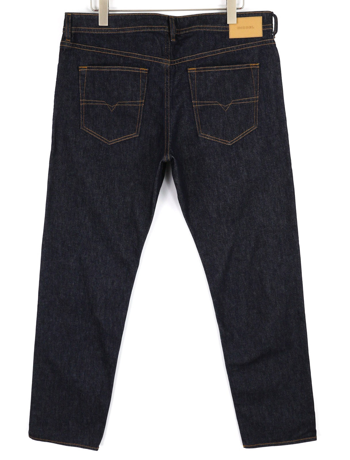 DIESEL Buster 084HN vyriški džinsai W36/L32 siaurėjantys, tamprūs, tamsiai mėlyni, su sagomis 