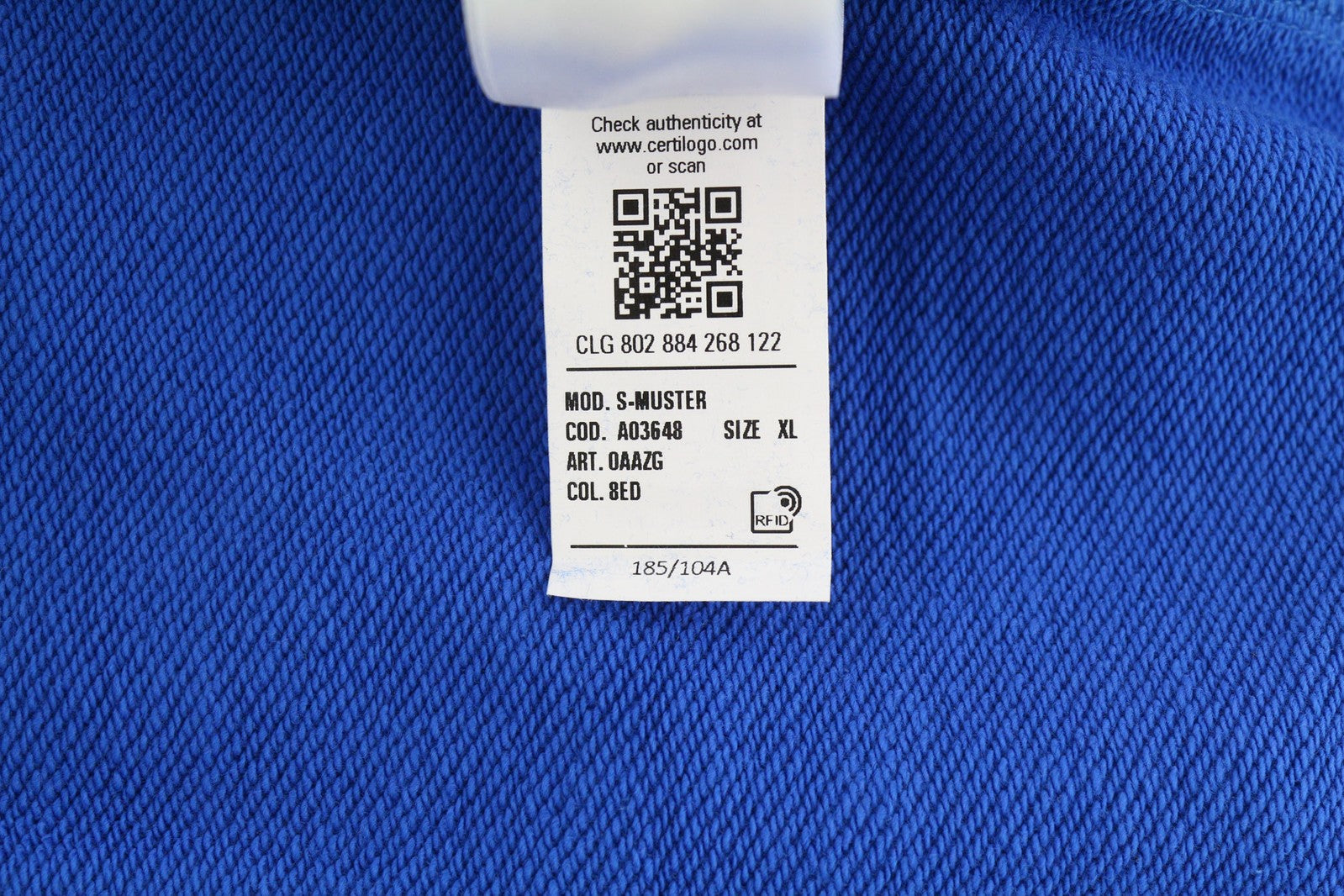 DIESEL S-Muster vyriškas džemperis su gobtuvu XL dydžio, mėlynas, didelis megztinis su gobtuvu ir kišene, rekomenduojama kaina – 150 € 