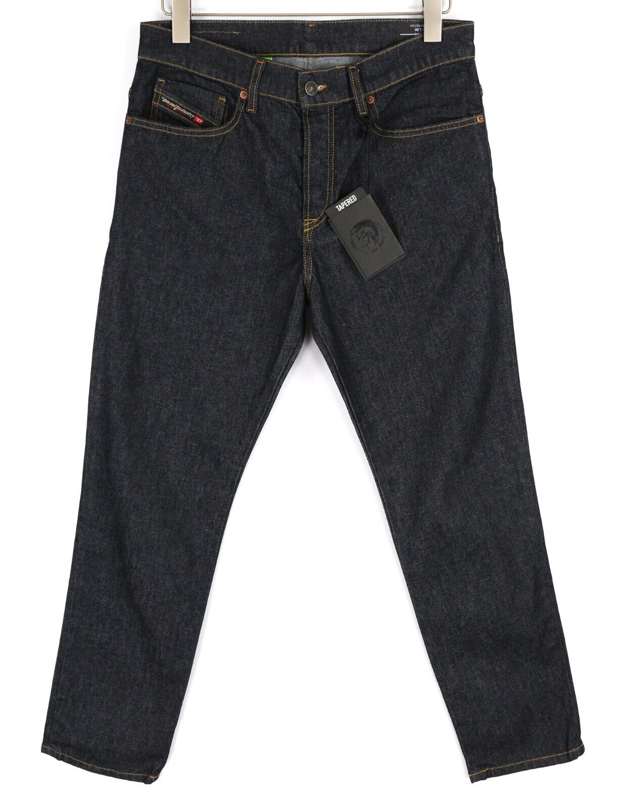 DIESEL D-Fining 009HF vyriški džinsai W30/L30 siaurėjantys, tamprūs, su sagomis, tamsūs 