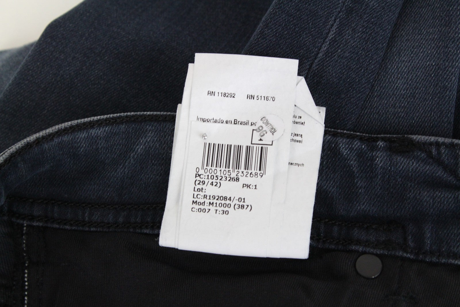 REPLAY Johnfrus Men's Jeans W30/L30 Skinny Fit Cotton Stretch Dark Blue Washed