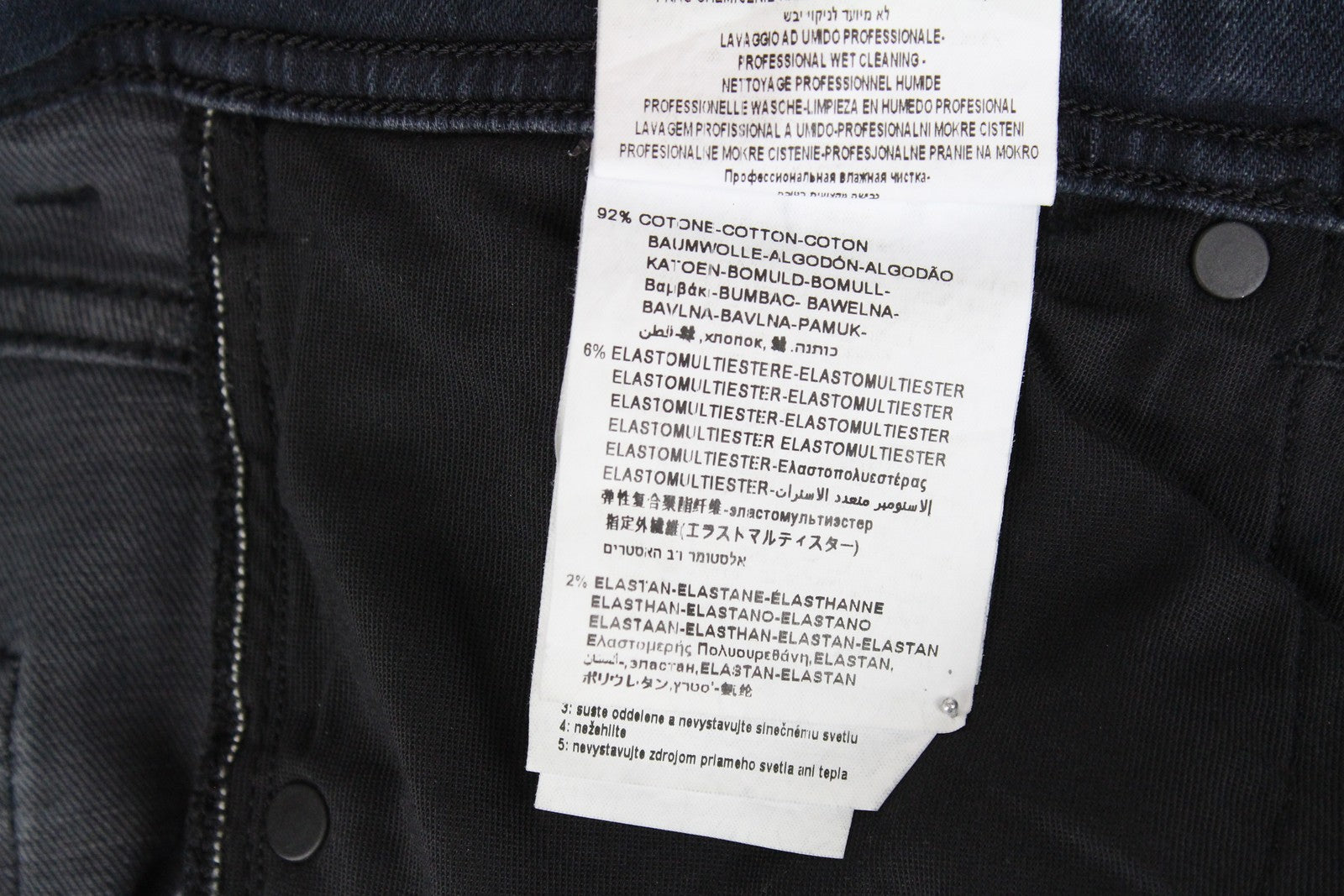 REPLAY Johnfrus Men's Jeans W30/L30 Skinny Fit Cotton Stretch Dark Blue Washed