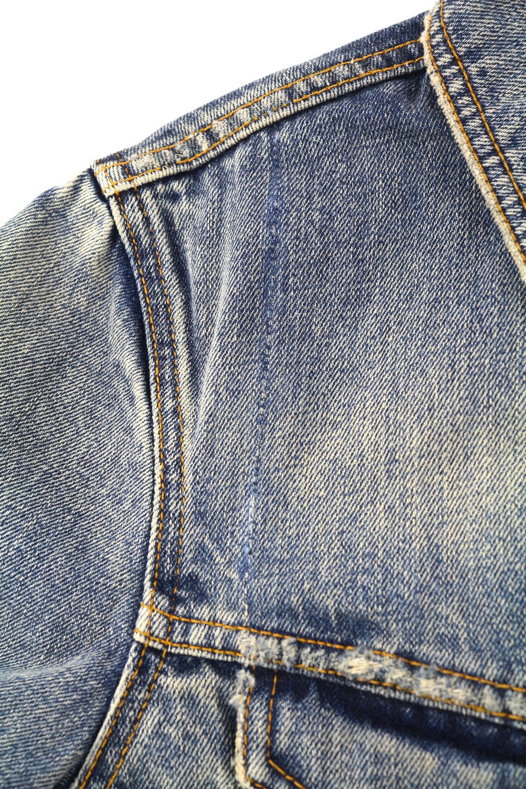 NUDIE Billy Mens Jacket S Shimmering Indigo Washed Ripped Button Up