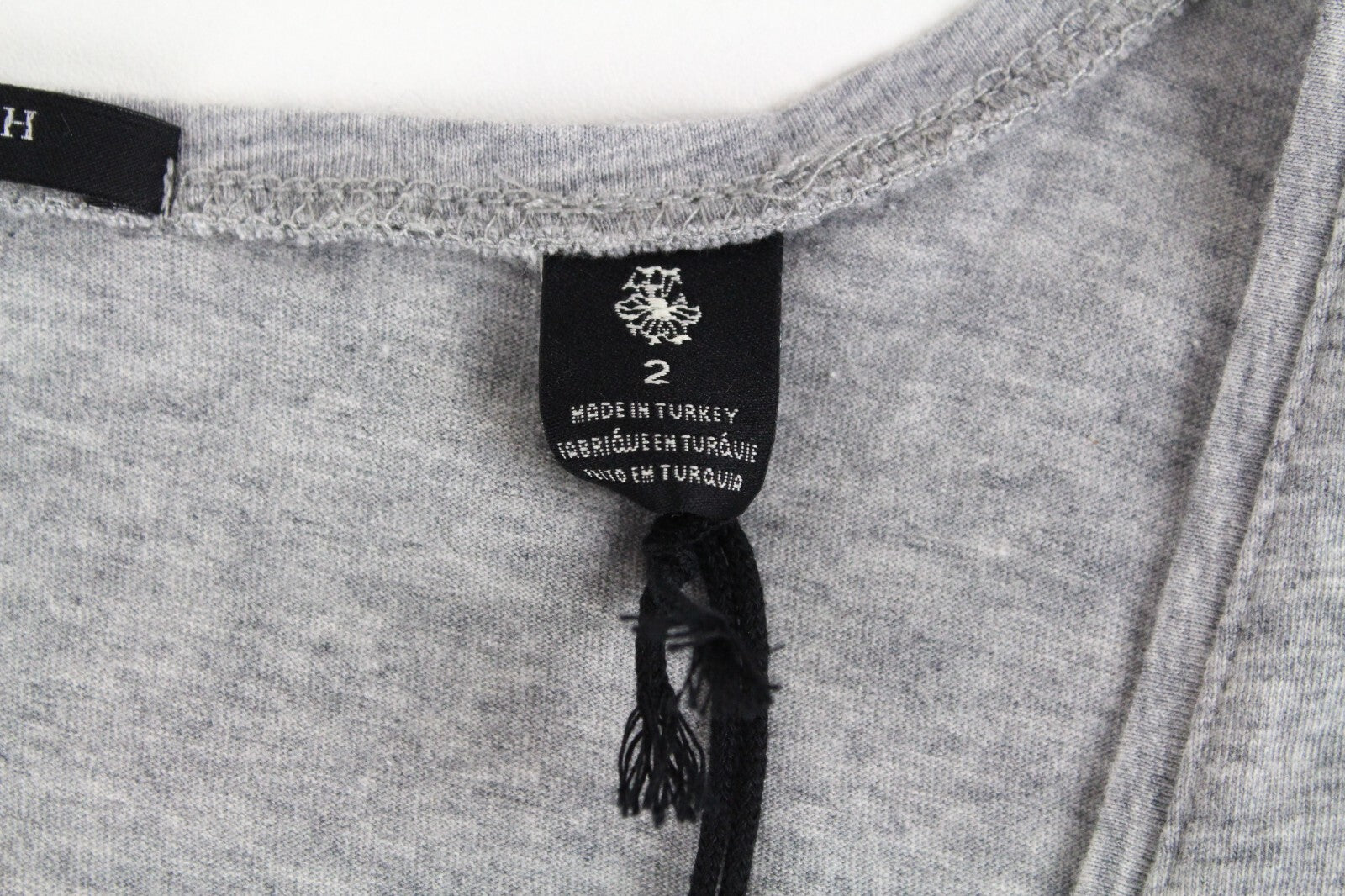 MAISON SCOTCH Women Tank Top M Grey Sleeveless Round Neck Pure Cotton