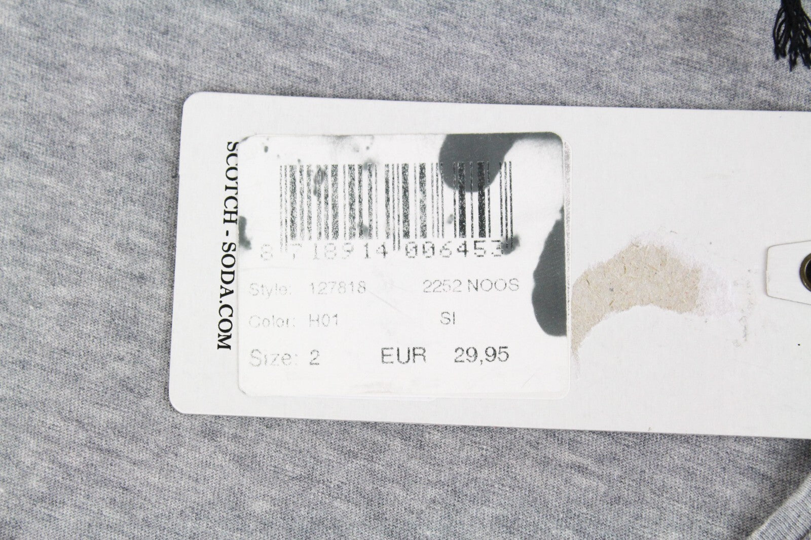 MAISON SCOTCH Women Tank Top M Grey Sleeveless Round Neck Pure Cotton