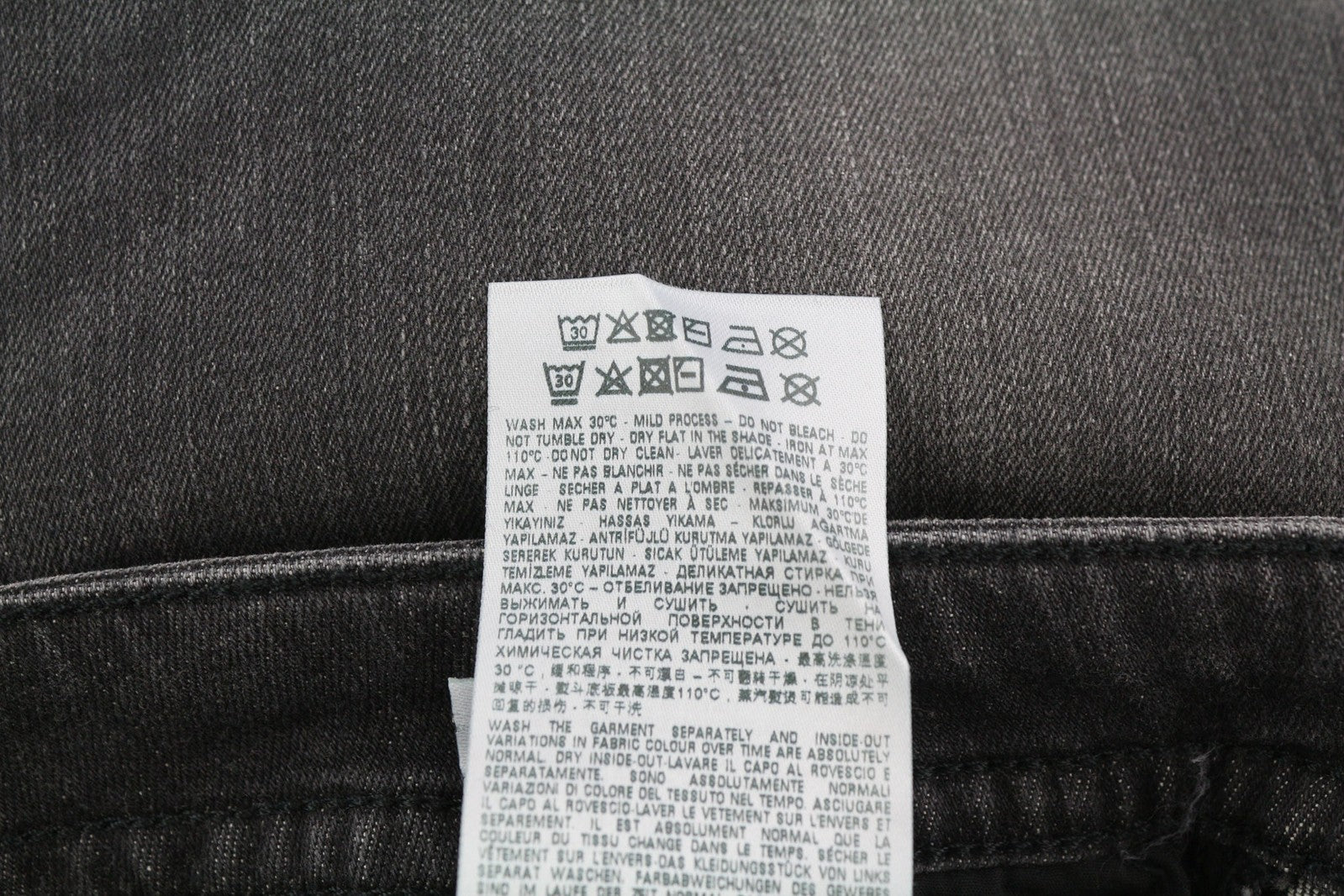 DIESEL Buster RM043 vyriški džinsai W36/L32 siaurėjantys, tamprūs, skalbti sagomis užsegami džinsai