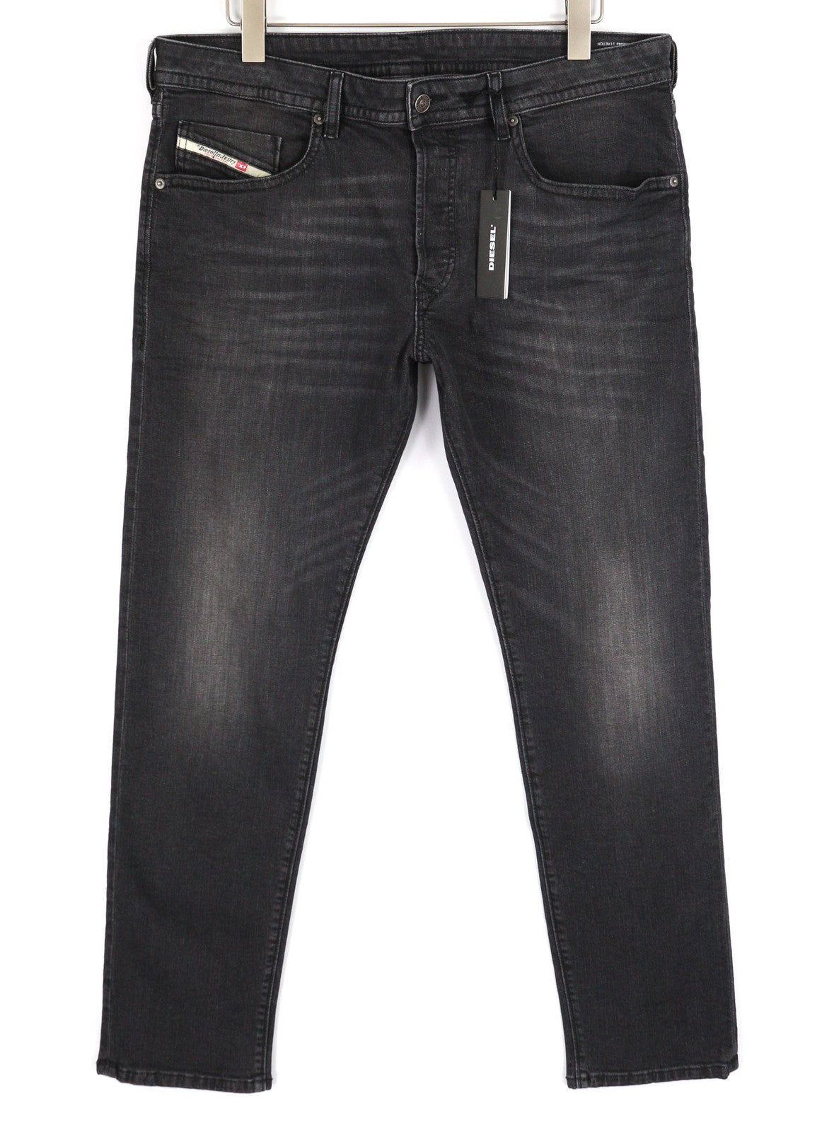 DIESEL Buster RM043 vyriški džinsai W36/L32 siaurėjantys, tamprūs, skalbti sagomis užsegami džinsai