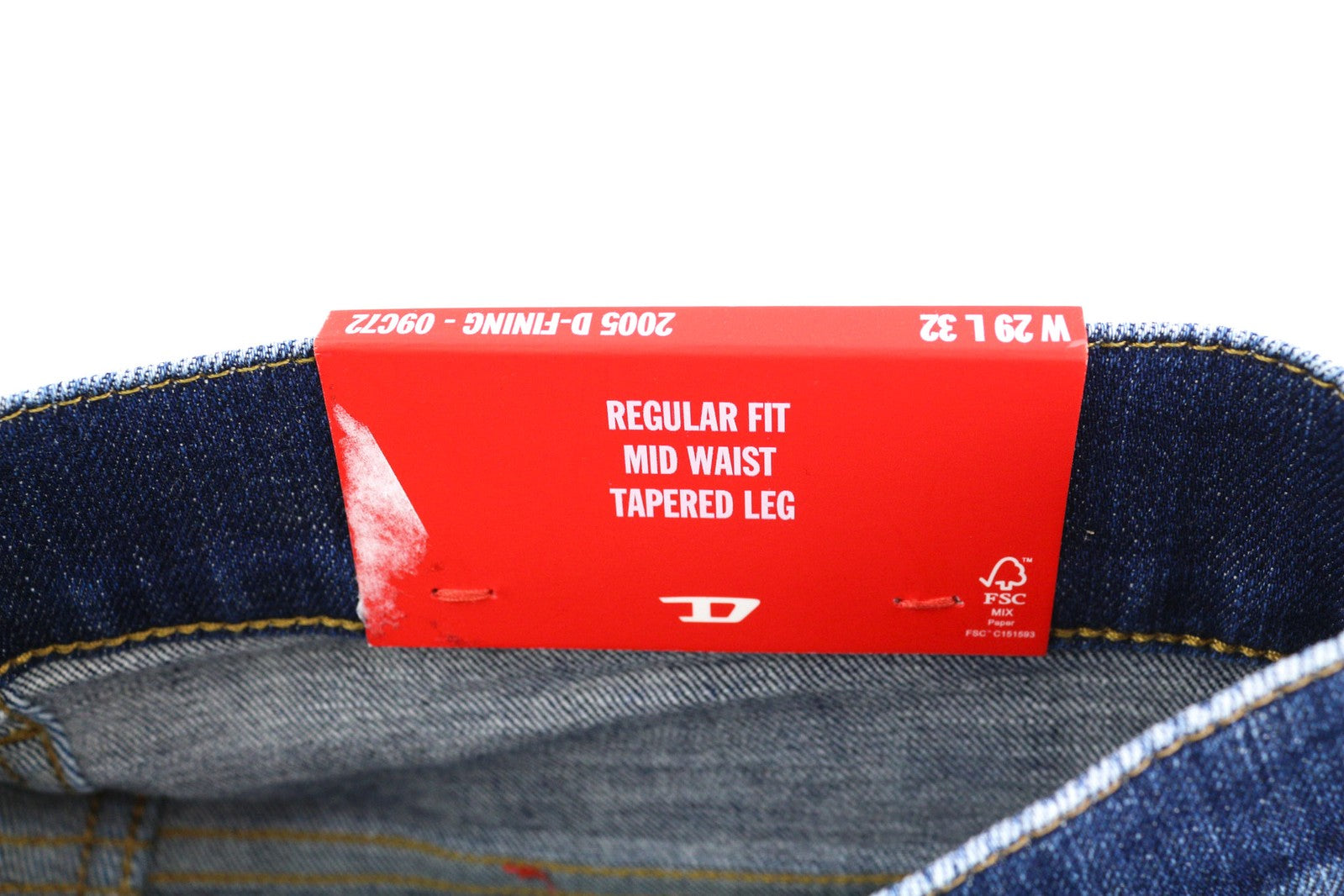 DIESEL 2005 D-Fining 09C72 Mens Jeans W29/L32 Mid Waist Regular Tapered RRP€225