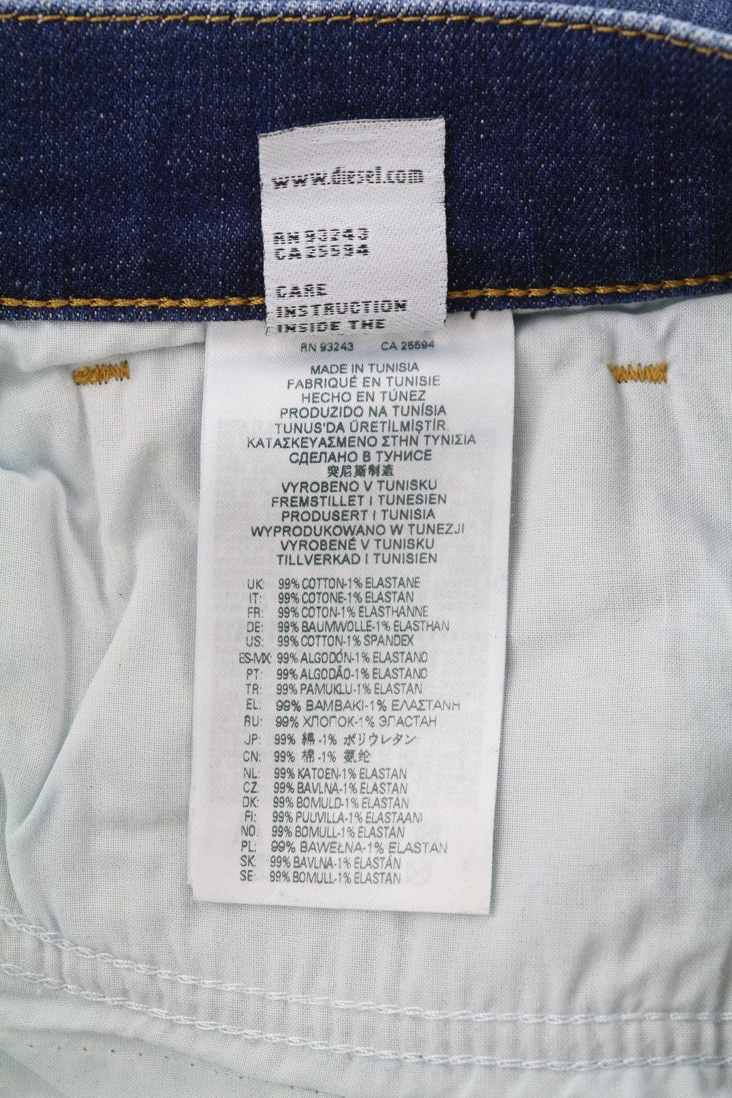 DIESEL 2005 D-Fining 09C72 vyriški džinsai W30/L32 vidutinio juosmens siaurėjantys mėlyni RMK 225 € 