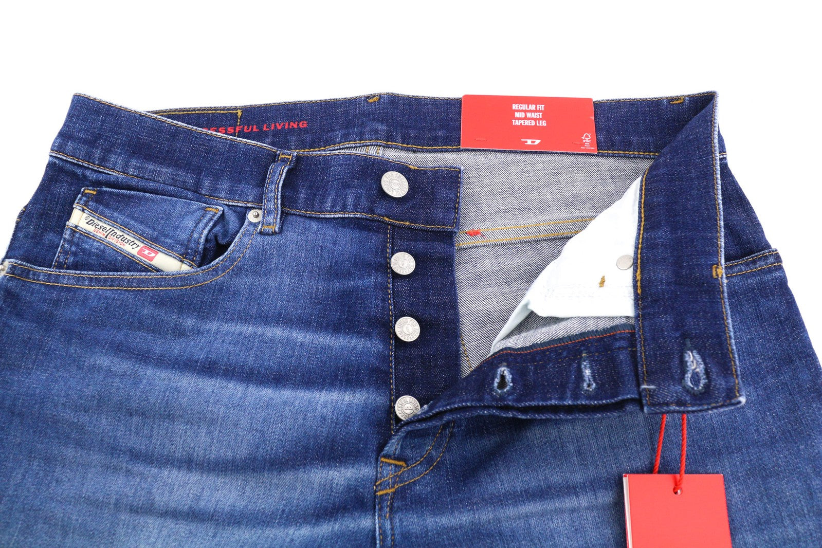 DIESEL 2005 D-Fining 09C72 vyriški džinsai W30/L32 vidutinio juosmens siaurėjantys mėlyni RMK 225 € 